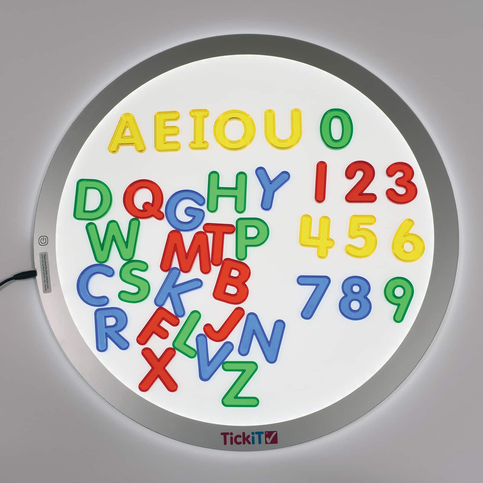 Edx Education Transparent Letters & Number Set