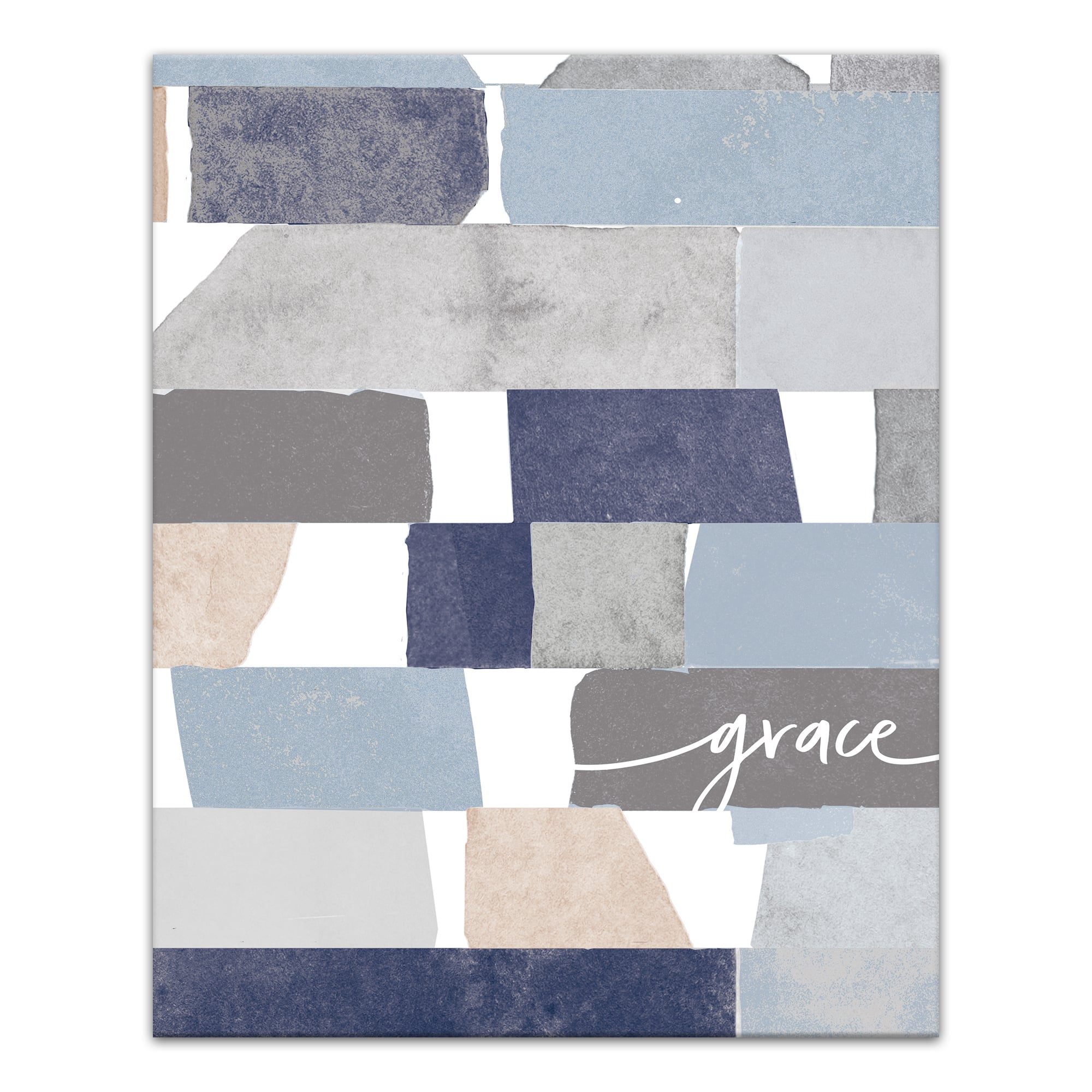 Blue Watercolor Grace 16" x 20" Canvas Wall Art