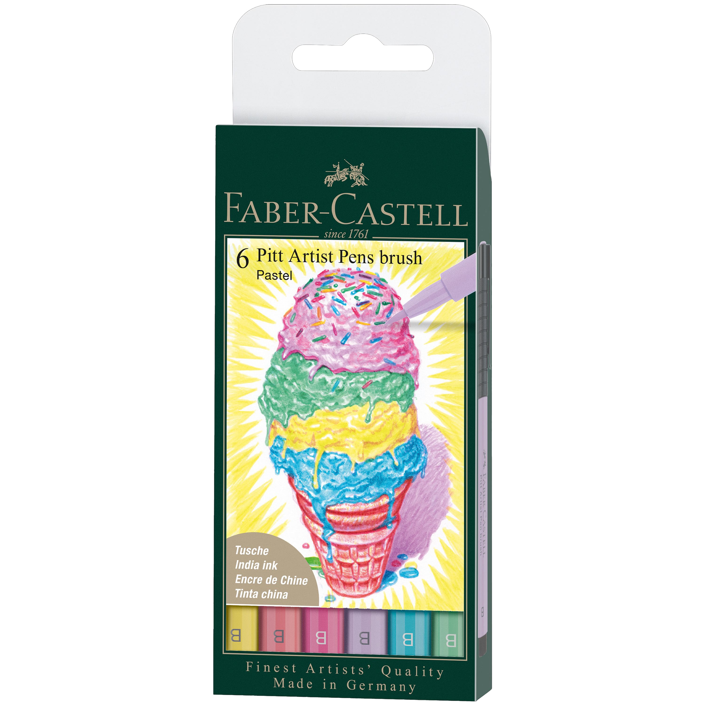 Faber-Castell&#xAE; PITT&#xAE; 6 Color Artist Brush Pen Set