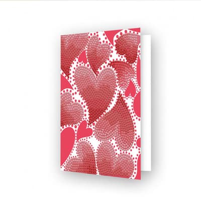 Happy Valentine's Day Diamond Art Card Kit by Make Market Paint | 4.9 x 6.9 | Michaels