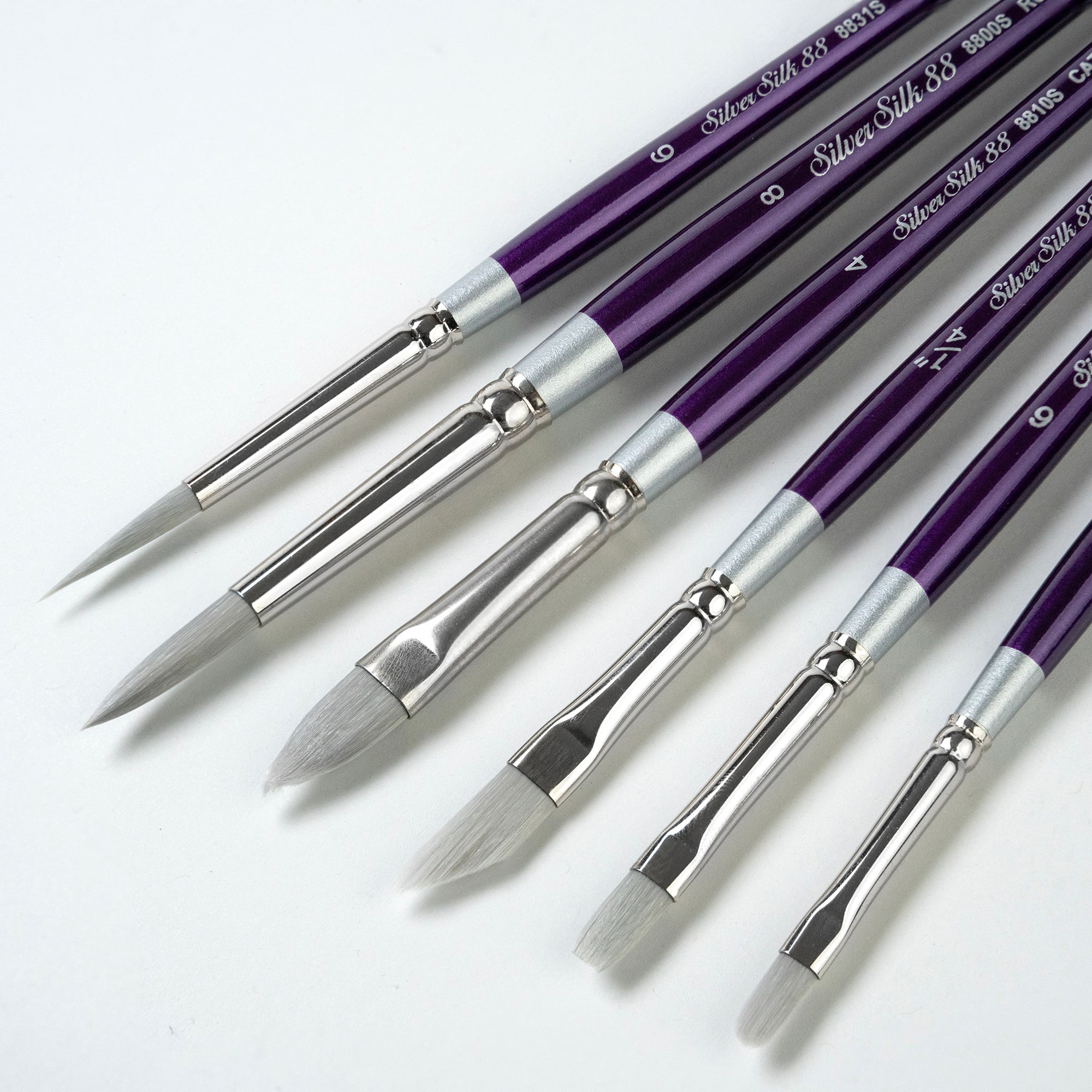 Silver Brush Limited Silver Silk 88® 6 Piece Creative Brush Set