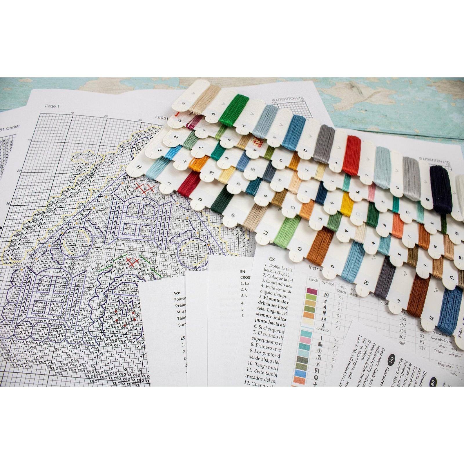 Letistitch Christmas Ornaments Counted Cross Stitch Kit