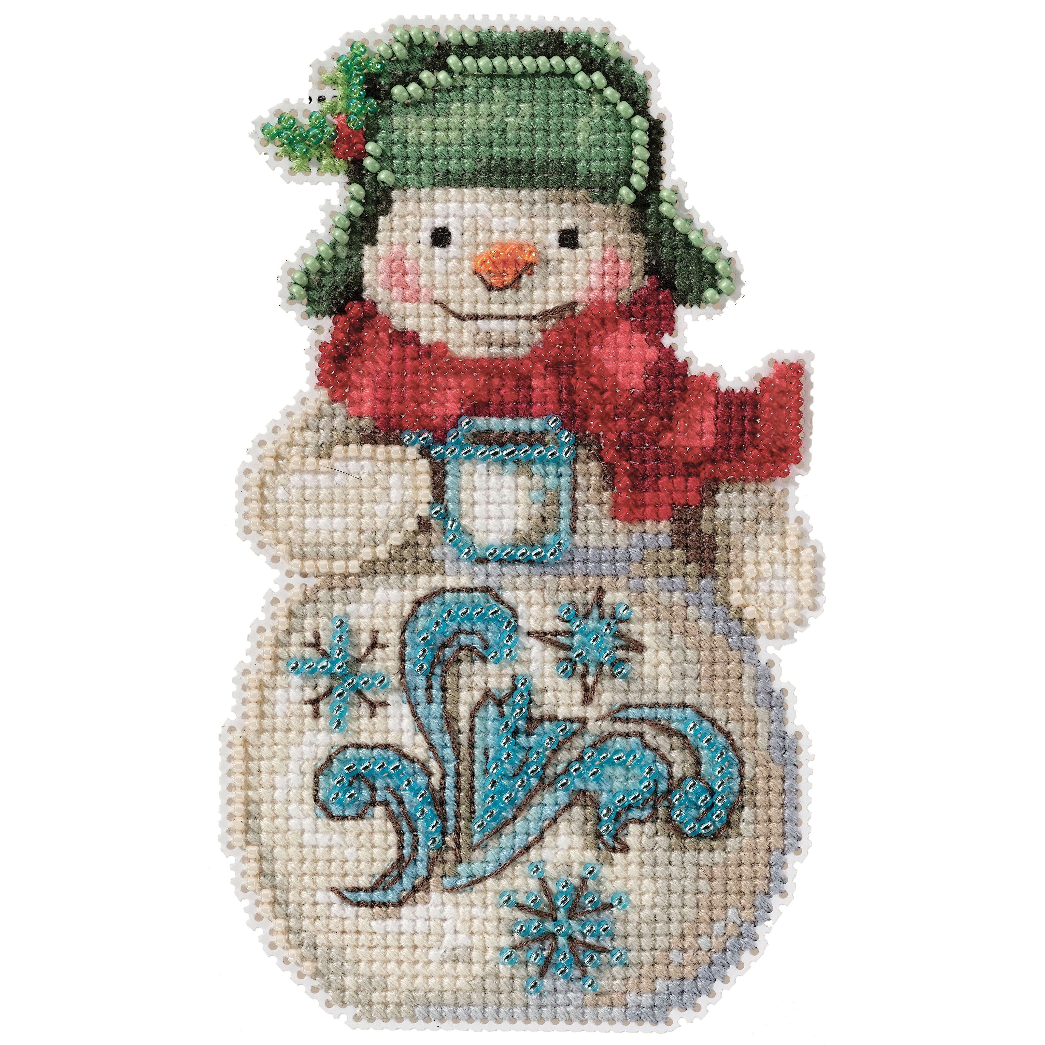 Mill Hill Jim Shore Snowman with Cocoa Counted Cross Stitch Kit