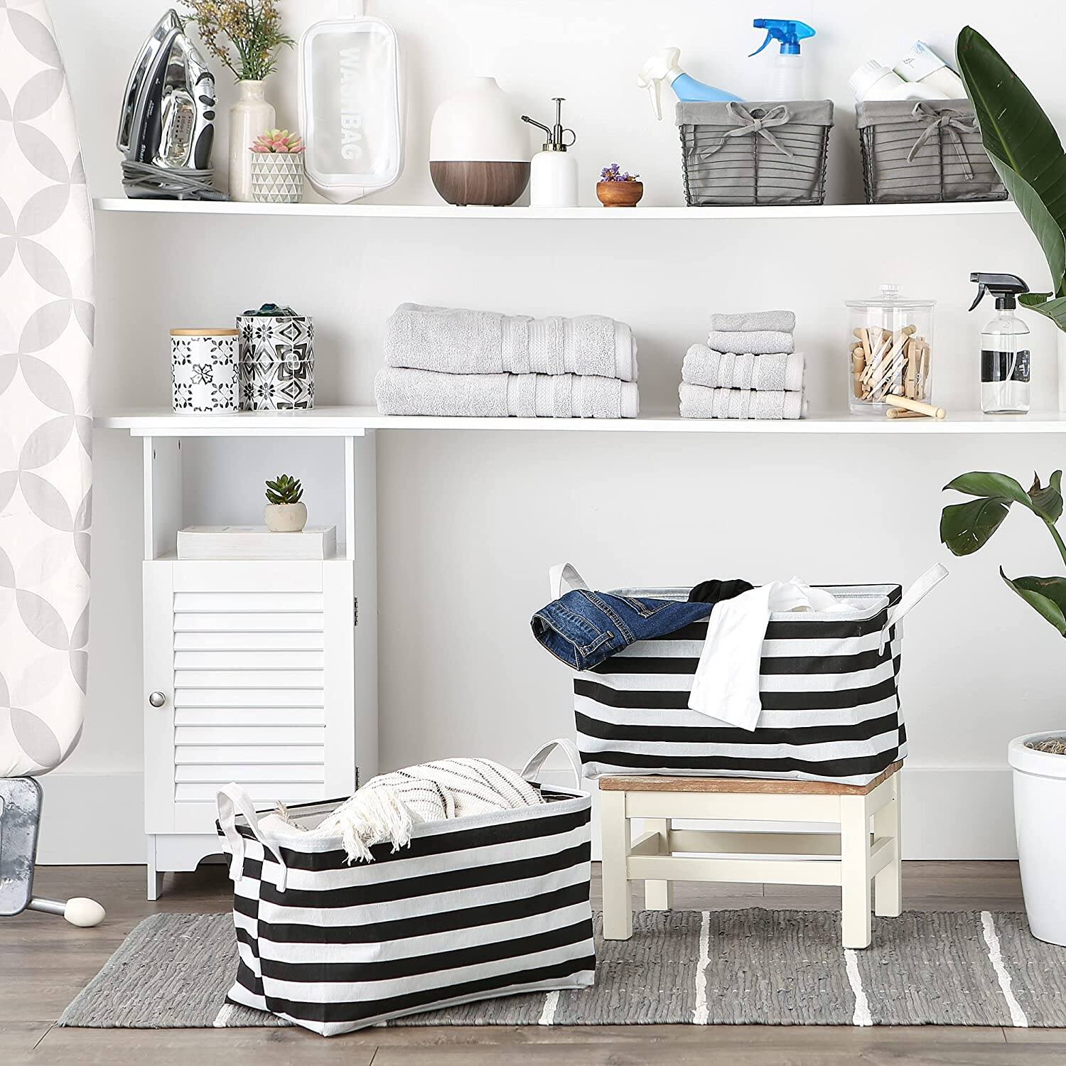DII&#xAE; Striped Laundry Bins, 2ct.