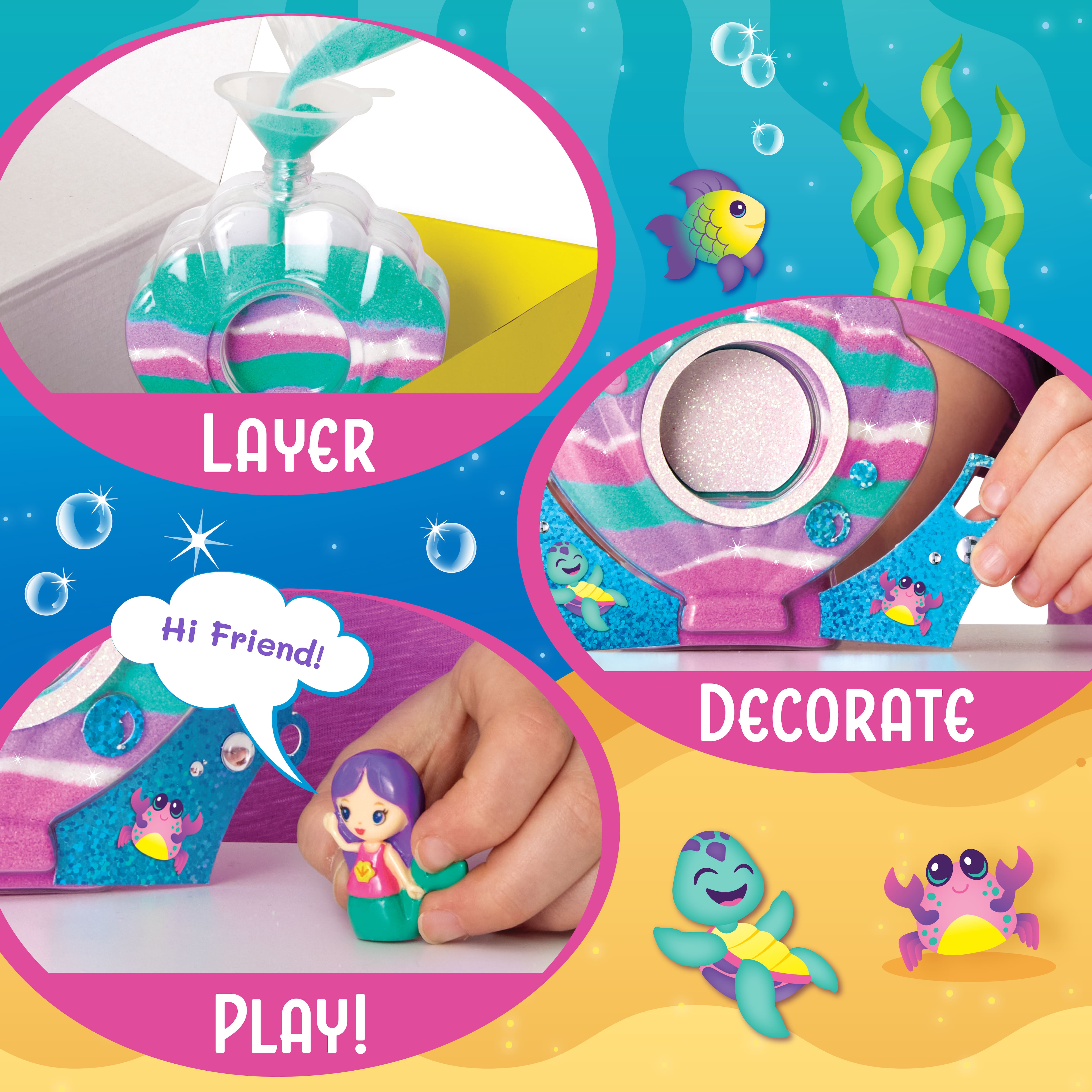 Creativity for Kids&#xAE; Mermaid Sparkle Sand Art Activity Kit