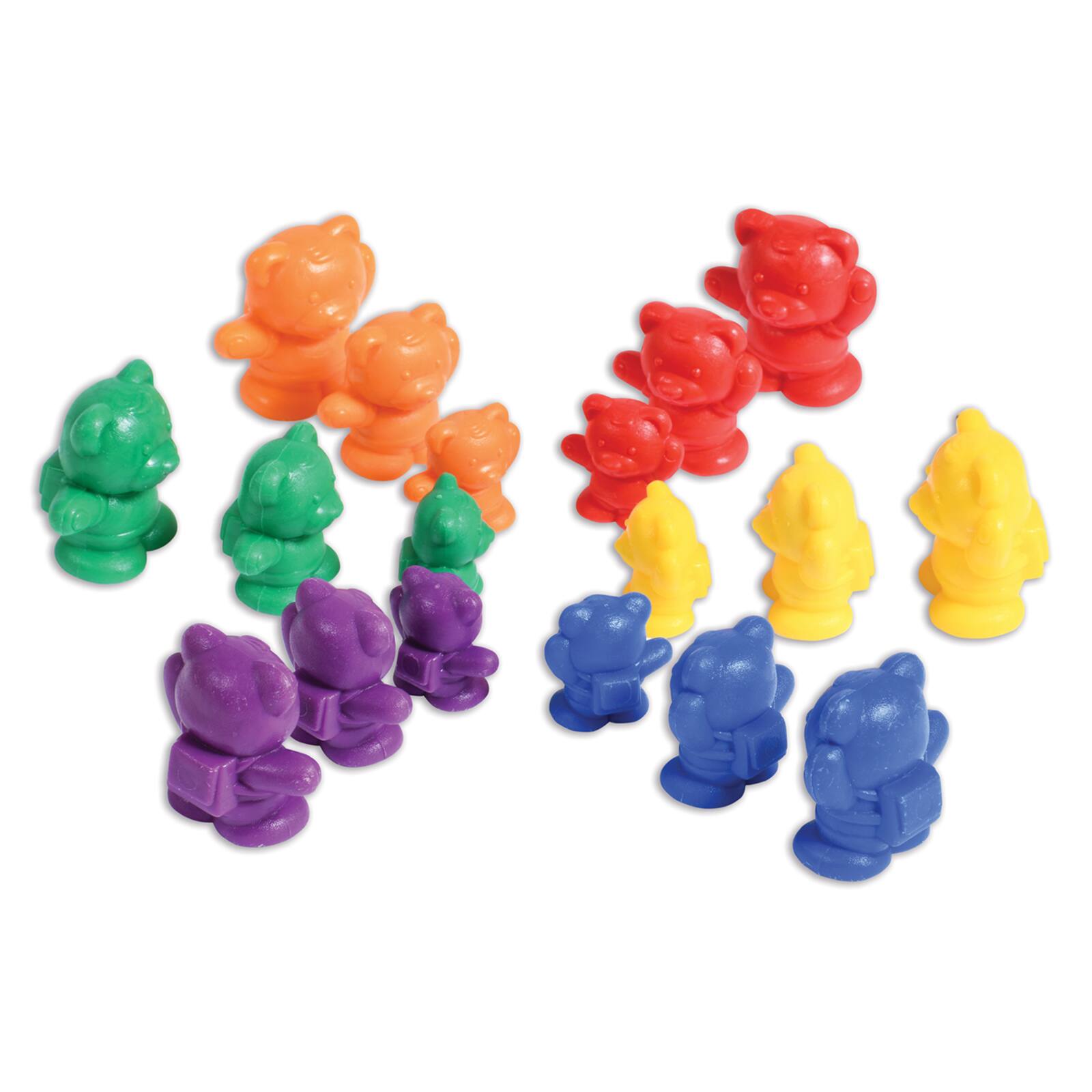 Edx Education® Assorted Backpack Bear Counters, 96ct.