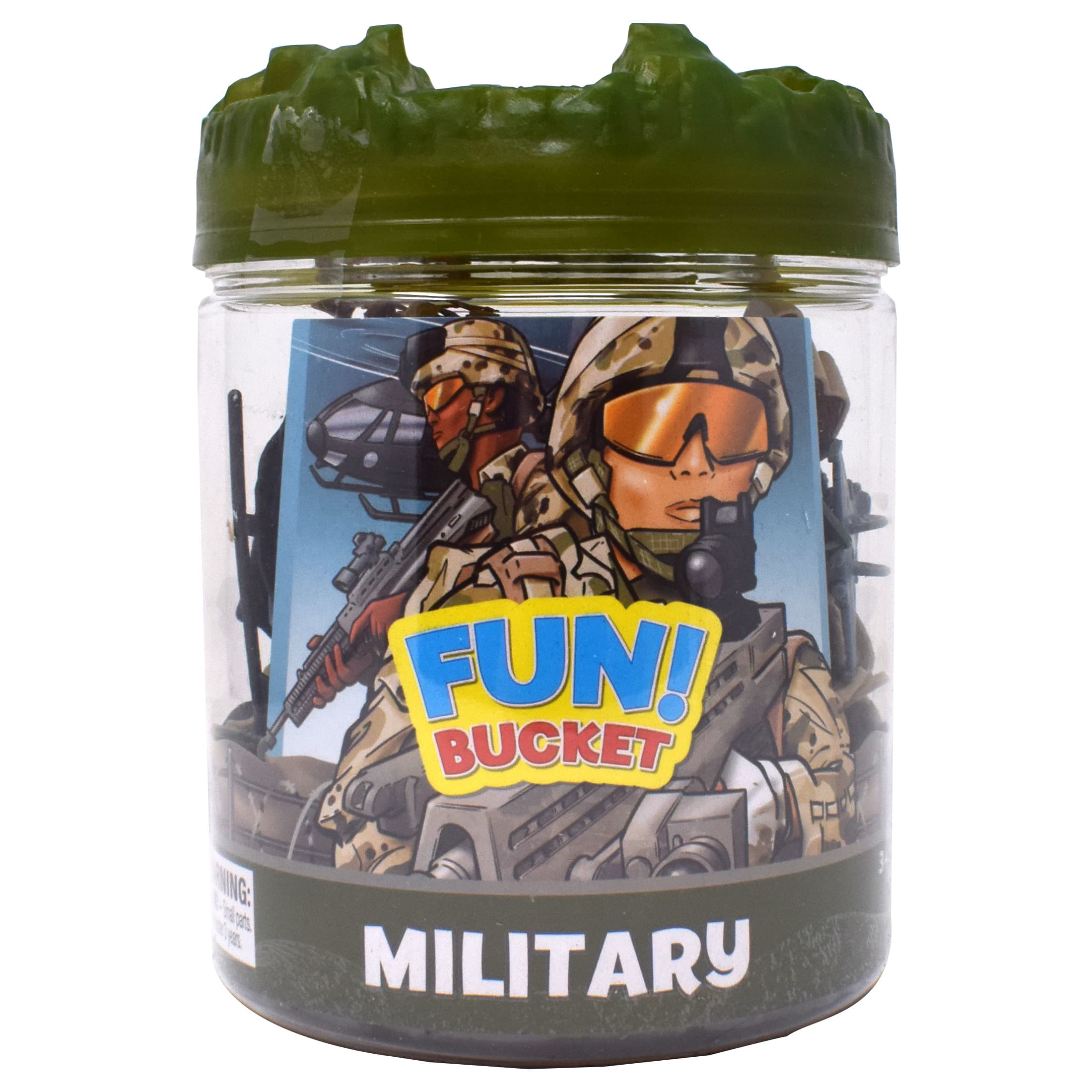 Military Fun Bucket Mini Toy Set