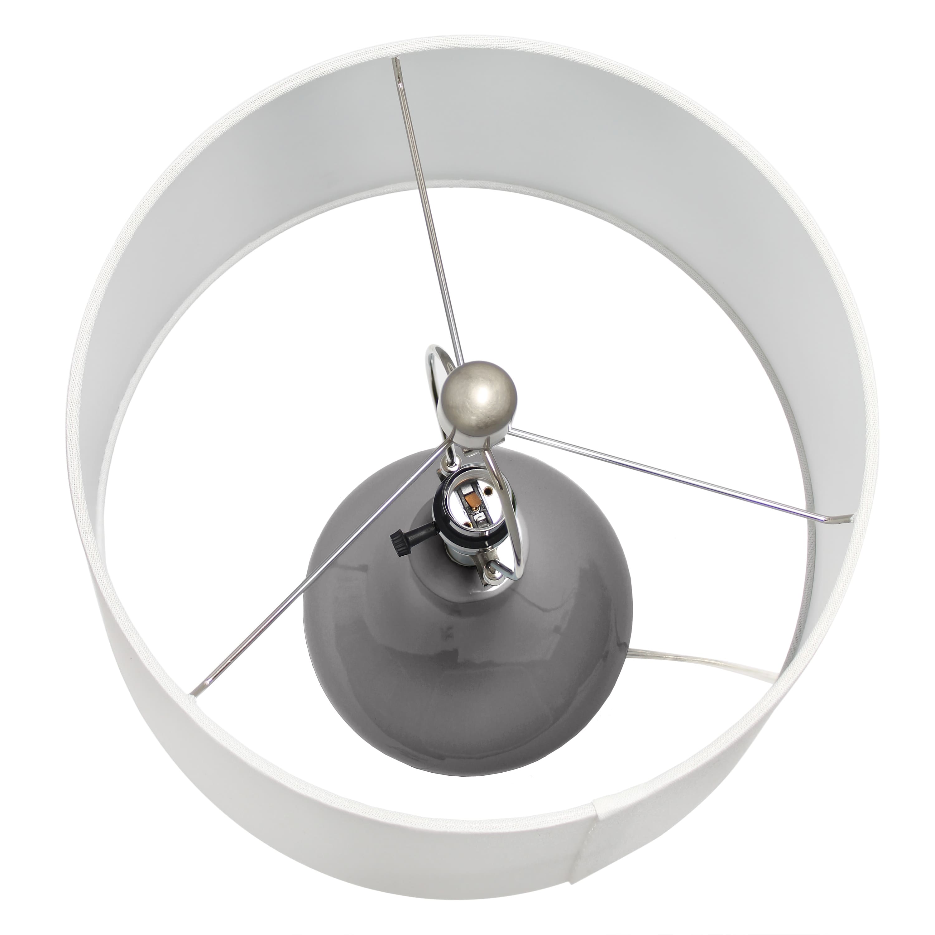 Lalia Home 26&#x22; Droplet Table Lamp with Fabric Shade