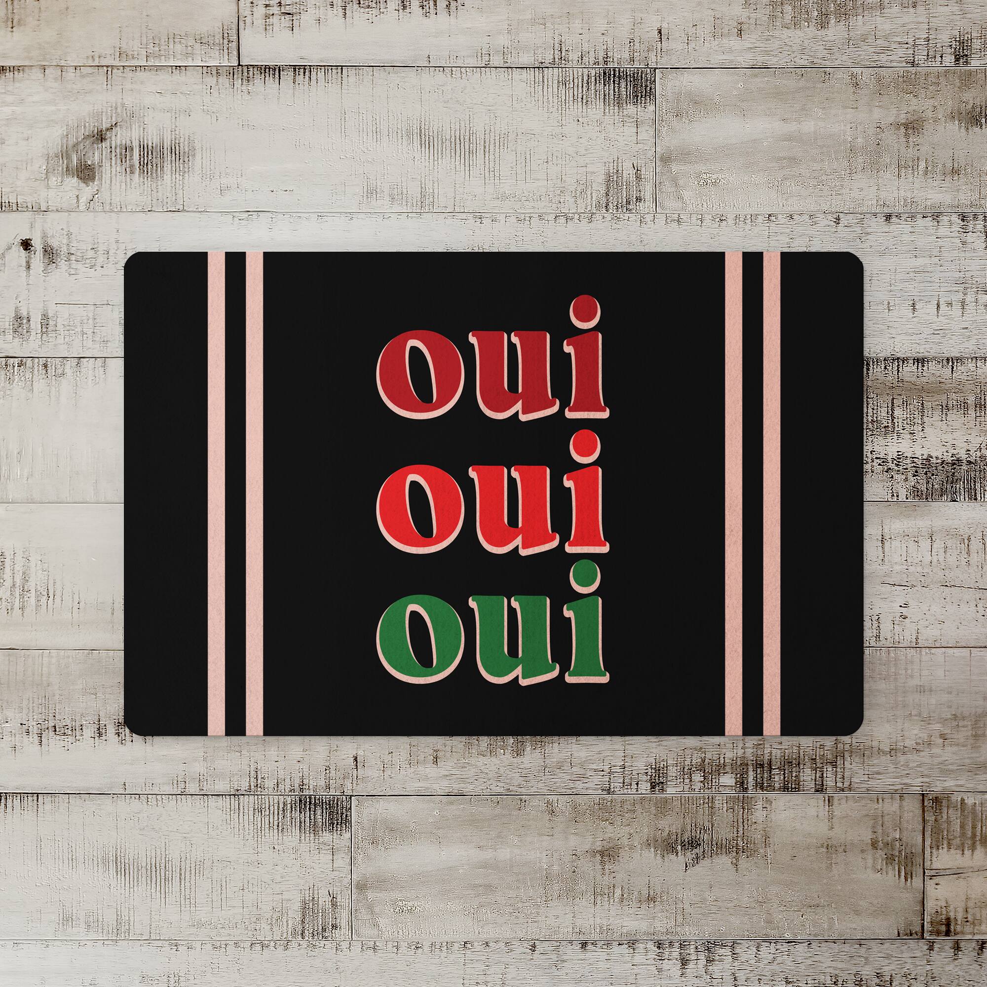 Oui Oui Oui 27" x 18" Floor Mat
