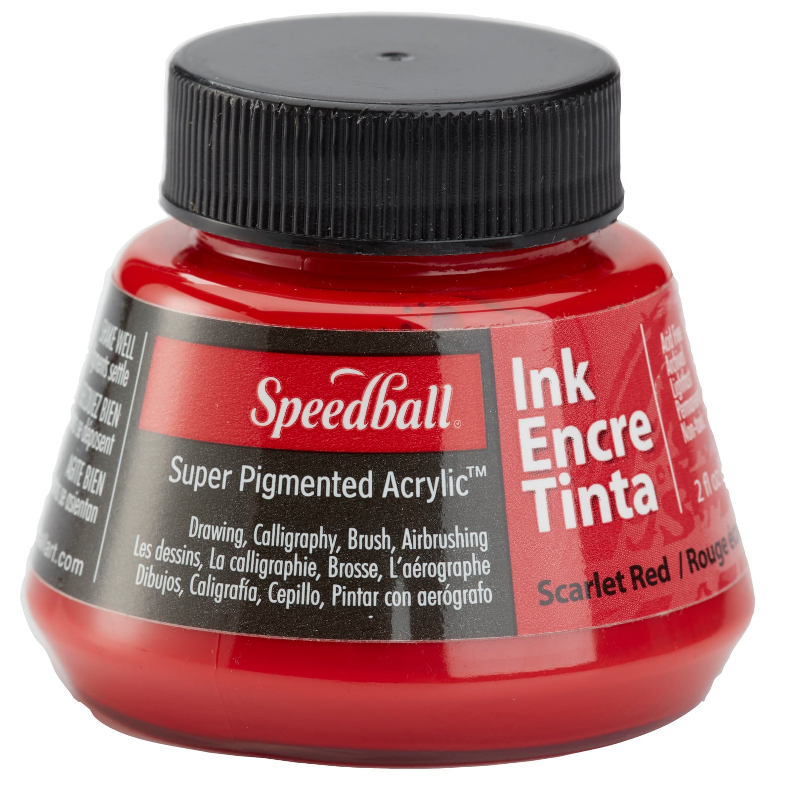 Speedball 2 oz Super Pigmented Acrylic Ink - Black