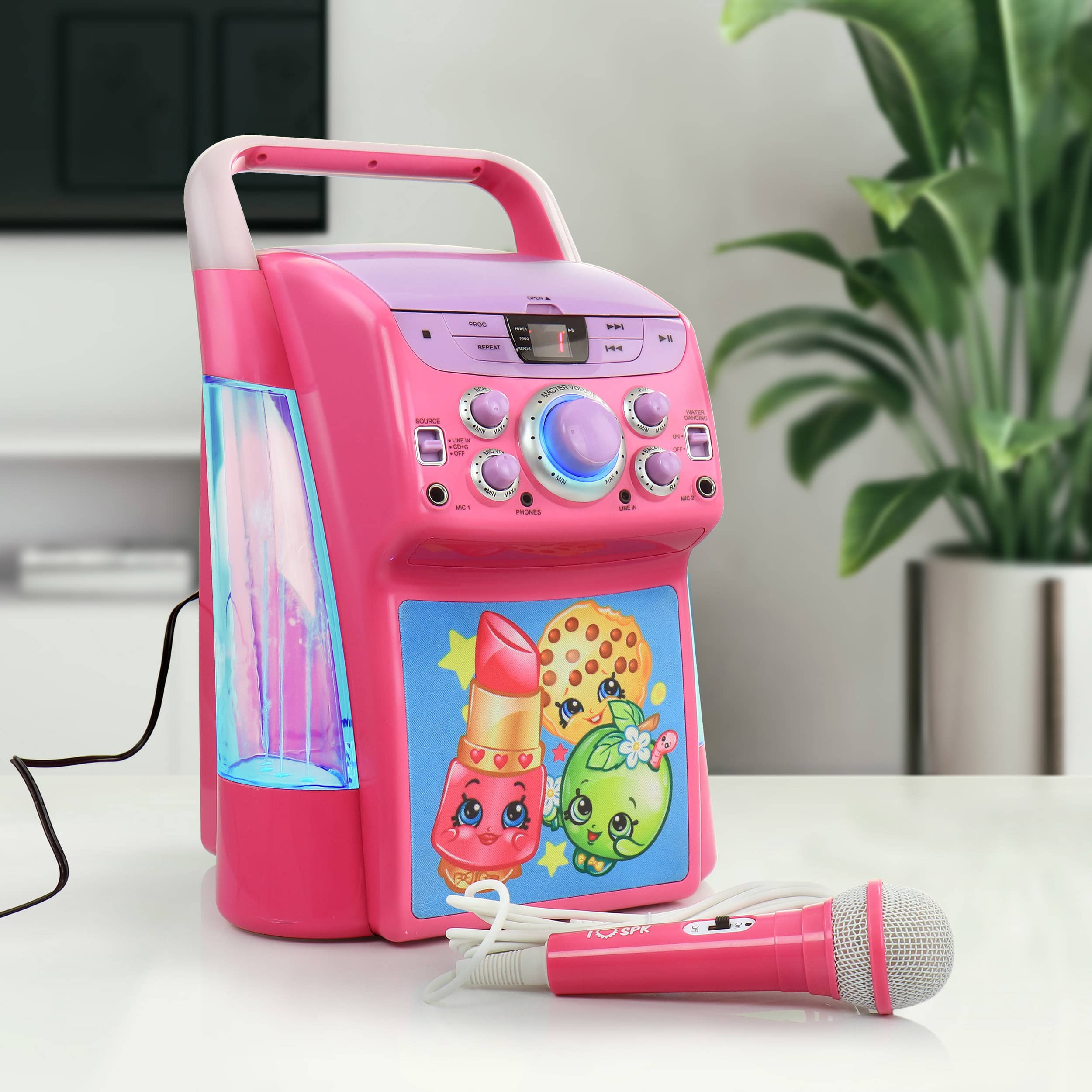 Shopkins Dancing Water Karaoke Machine with Microphone