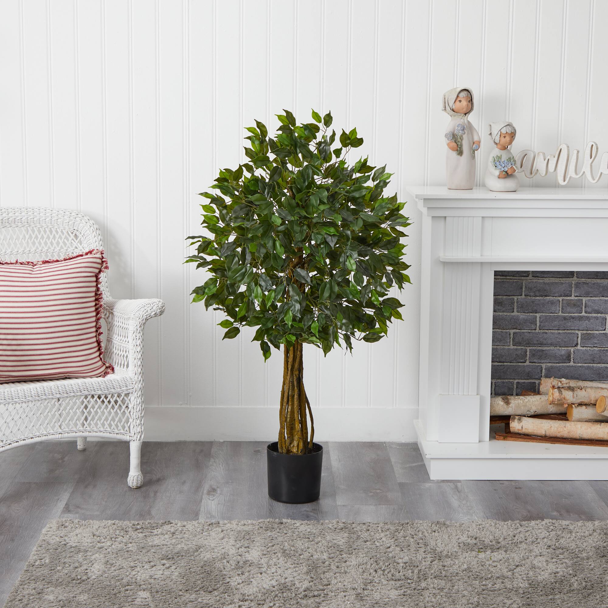 4ft. Potted Ficus Artificial Tree