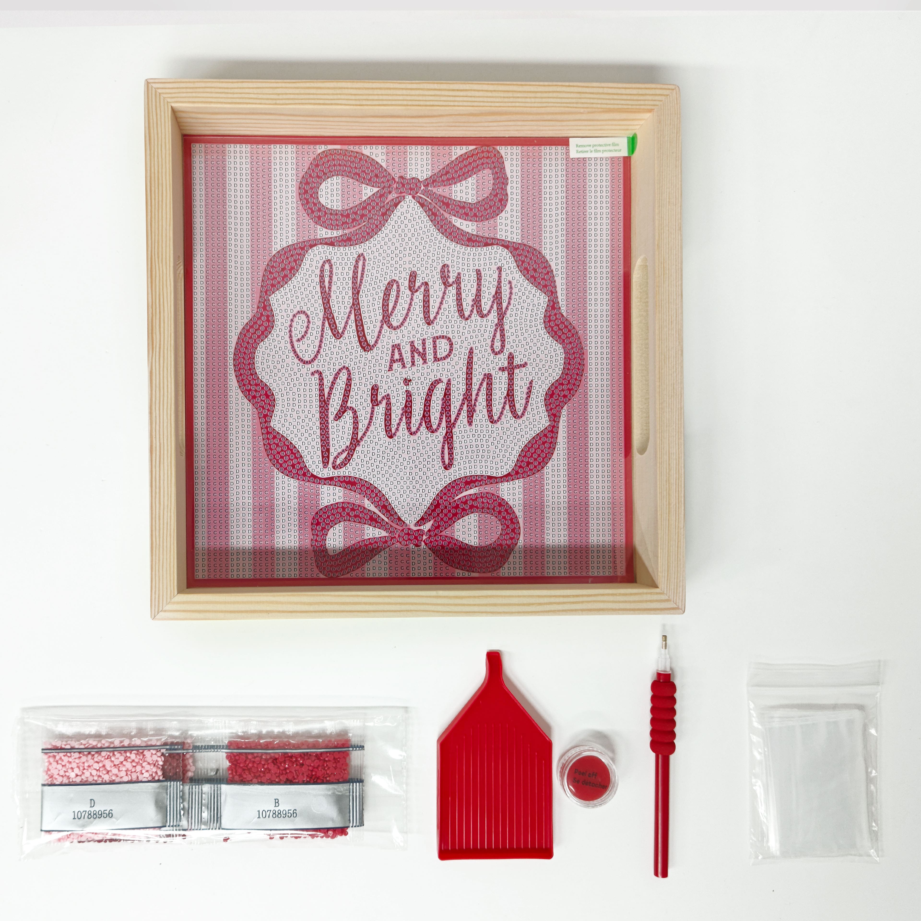10" x 10" Merry & Bright Diamond Art Tray Kit by Make Market®