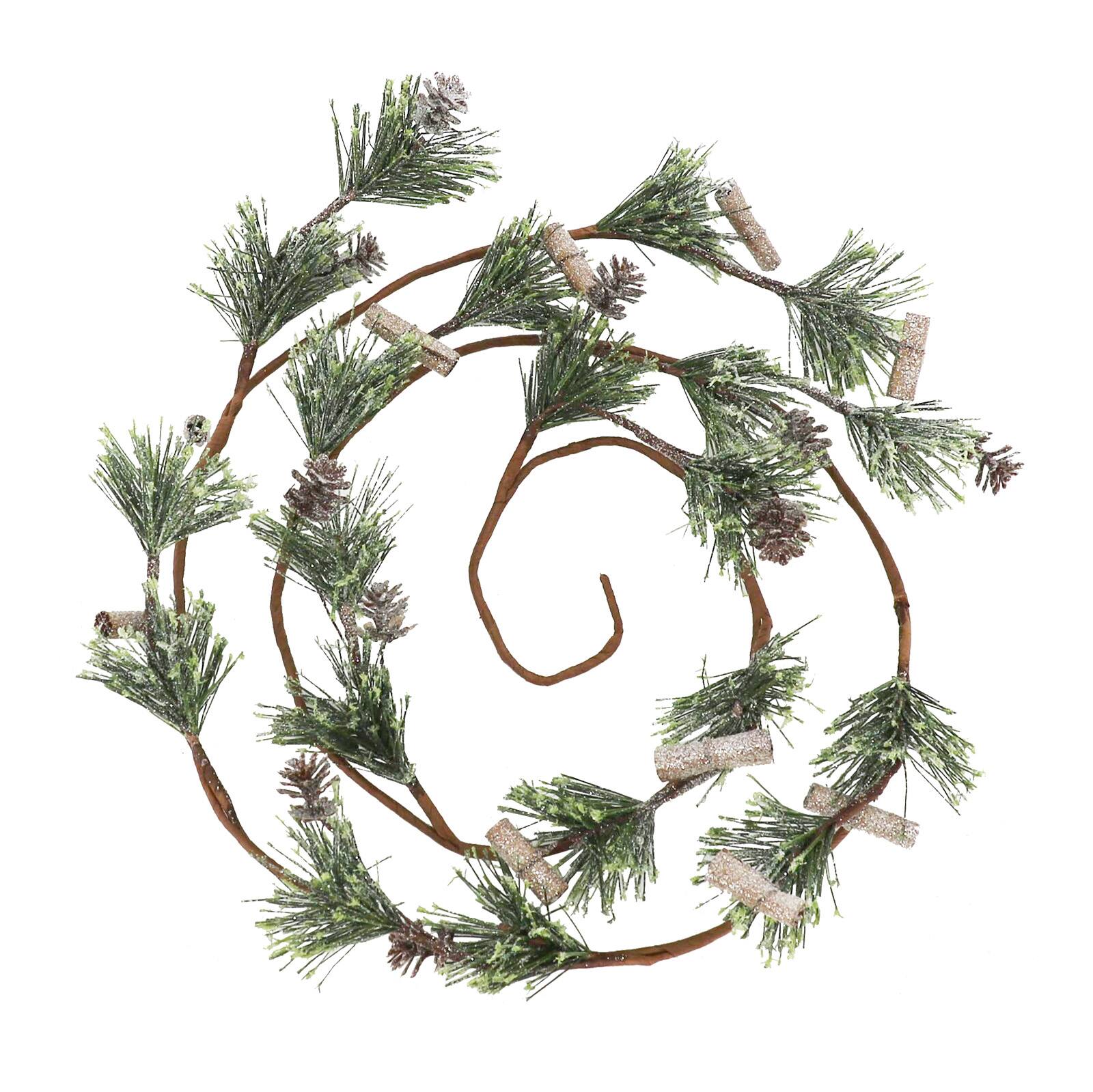 5ft. Icy Pine with Cinnamon Sticks Coiled Garland by Ashland® Michaels