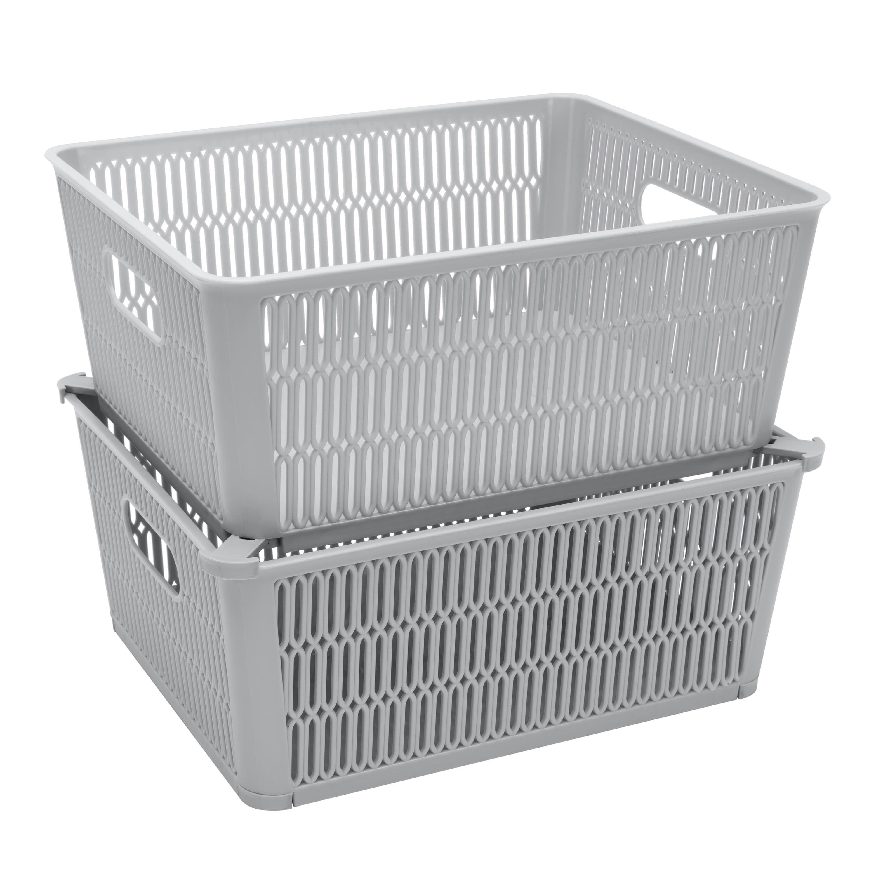 Simplify Slide Stack It Storage Tote Baskets, 2ct. Michaels