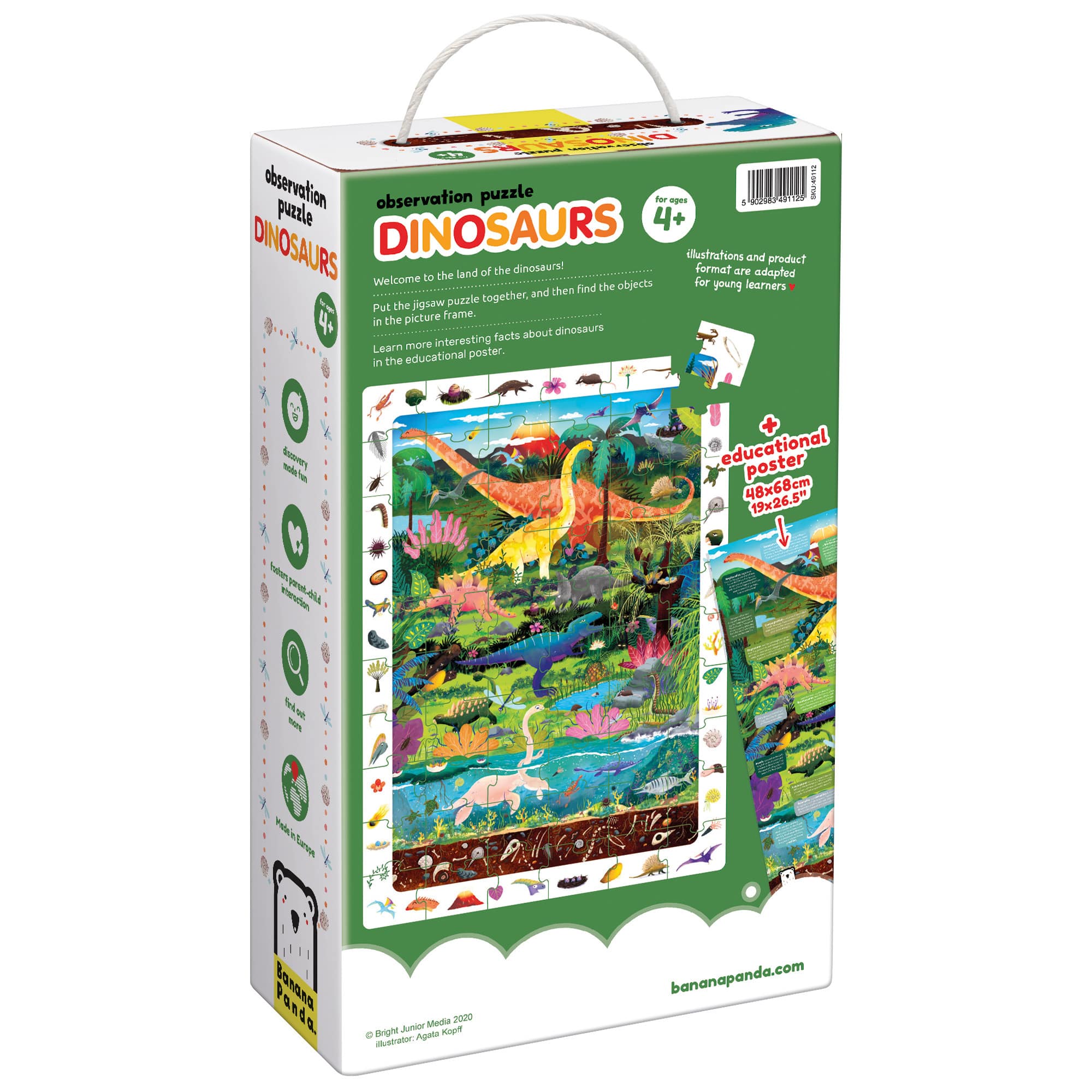 Banana Panda Observation Puzzle Dinosaurs