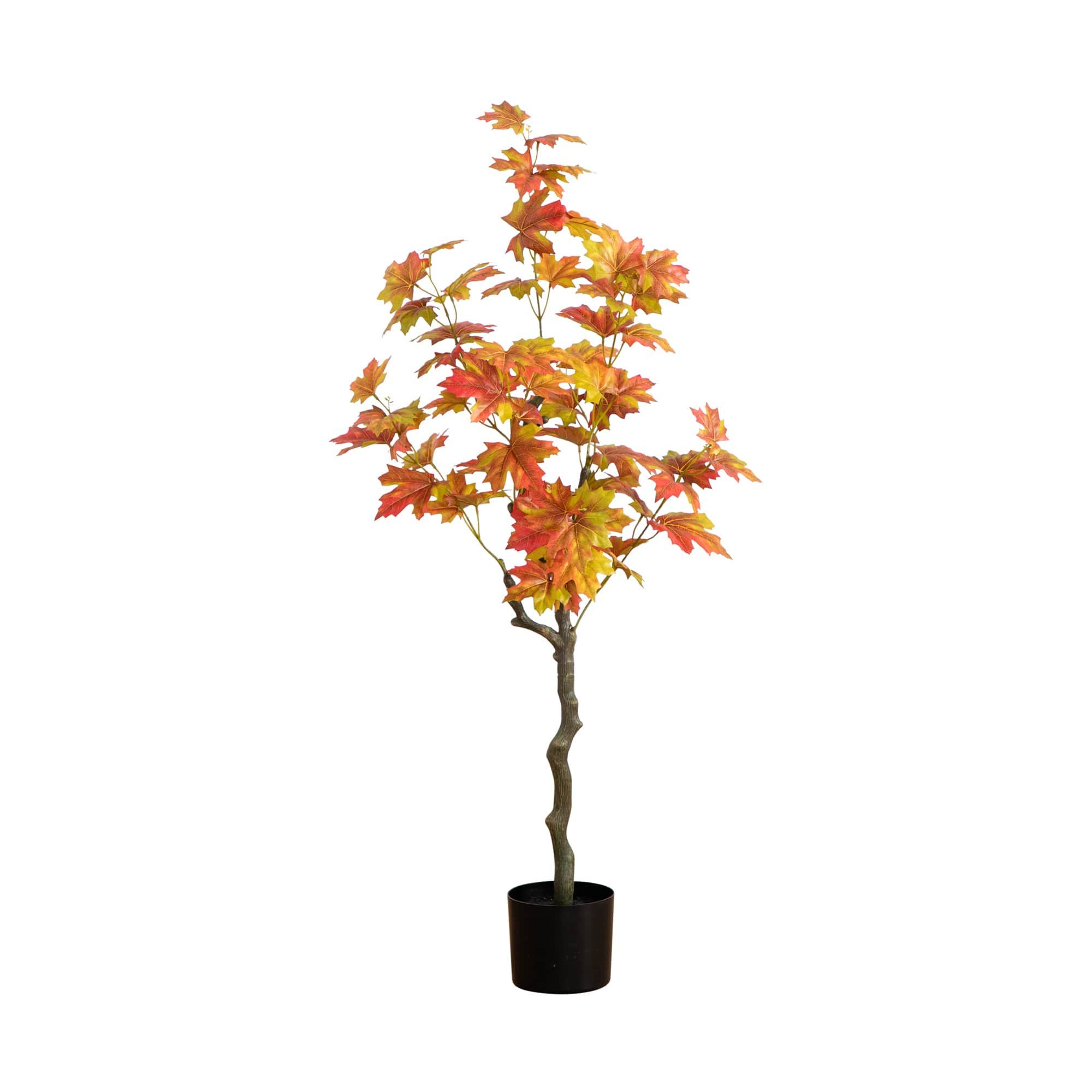 4ft. Orange Autumn Maple Artificial Potted Tree