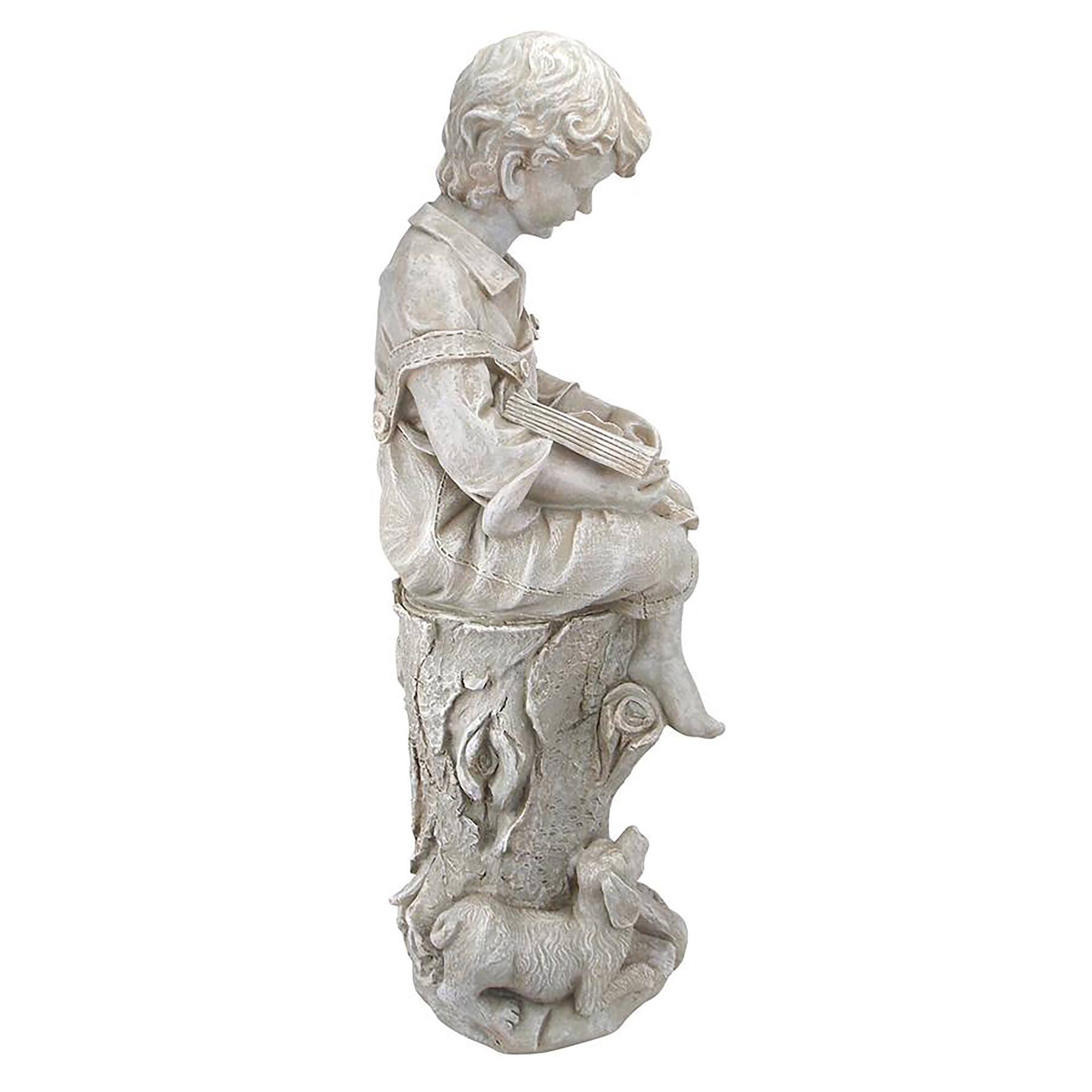Design Toscano 34.5&#x22; Sebastian the Reading Child Garden Statue