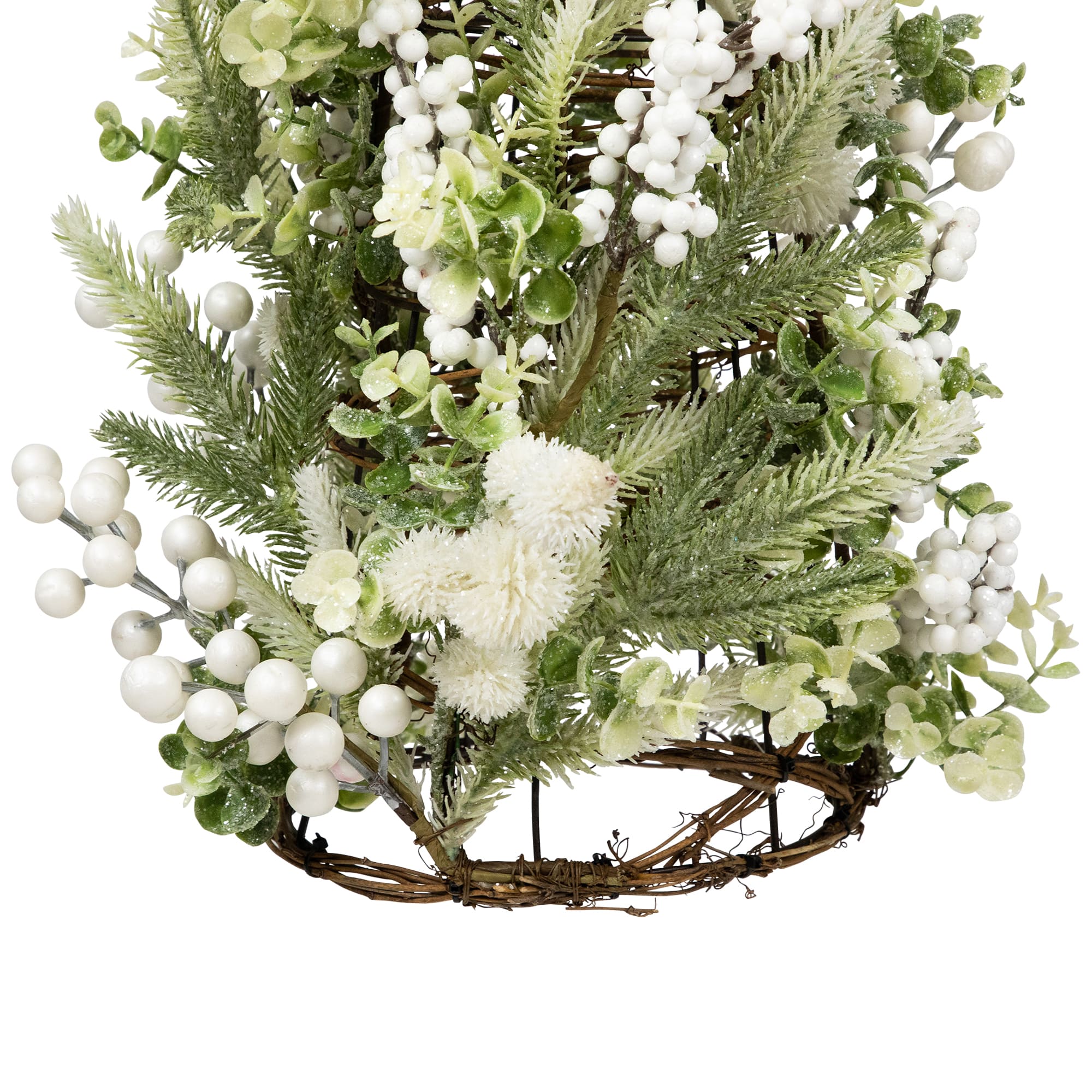 27" Glittered Berries & Pine Cone Artificial Christmas Tree