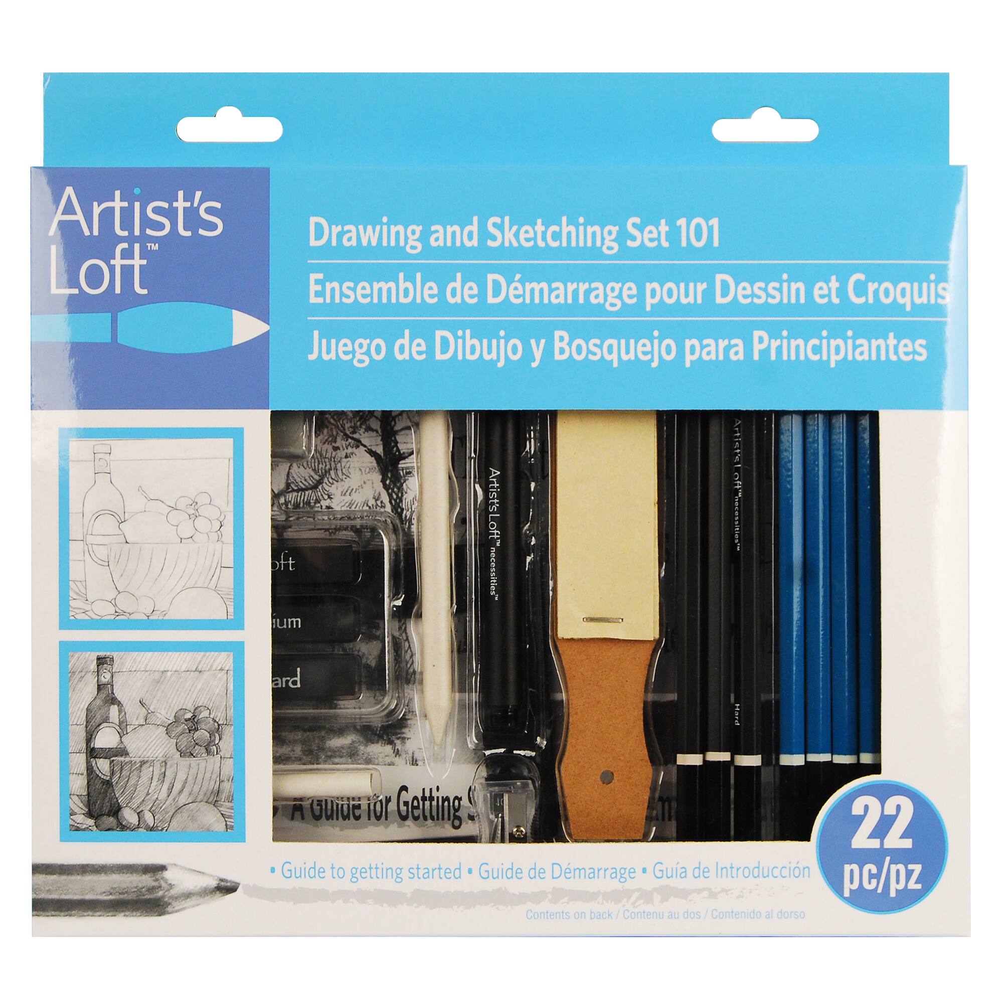 6 Pack: Beginner Drawing &#x26; Sketching Set by Artist&#x27;s Loft&#x2122;