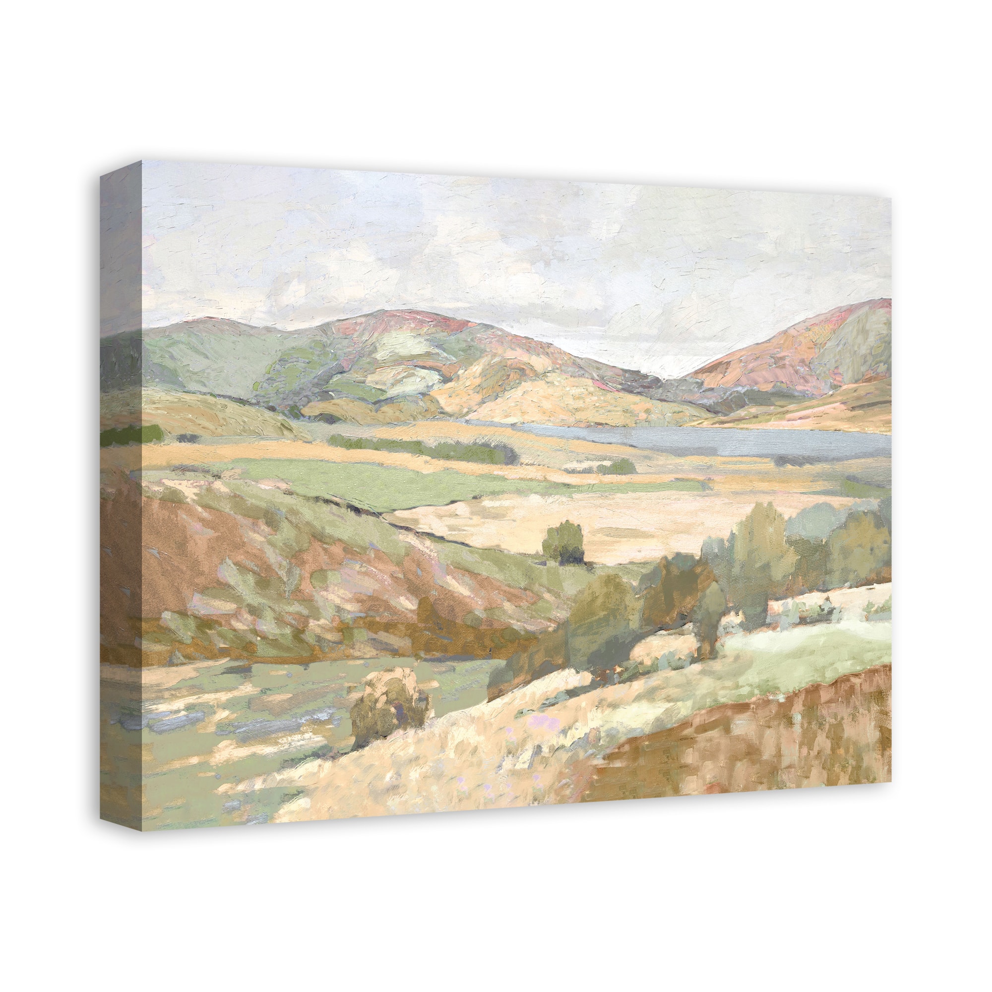 Soft Pastel Landscape 20&#x22; x 16&#x22; Canvas Wall Art