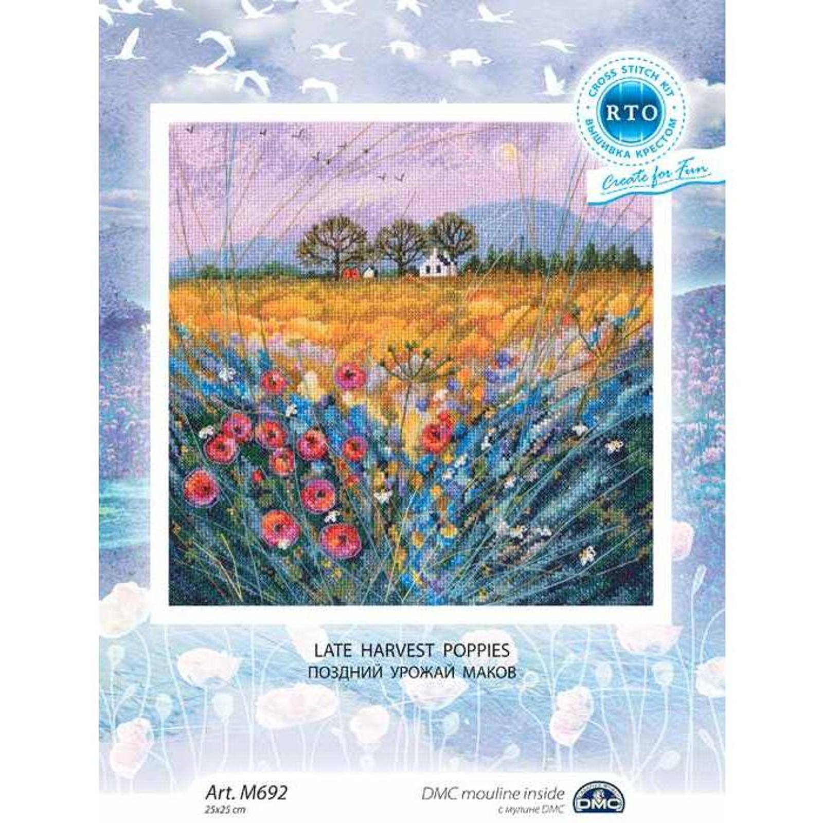 RTO Late Harvest Poppies Cross Stitch Kit