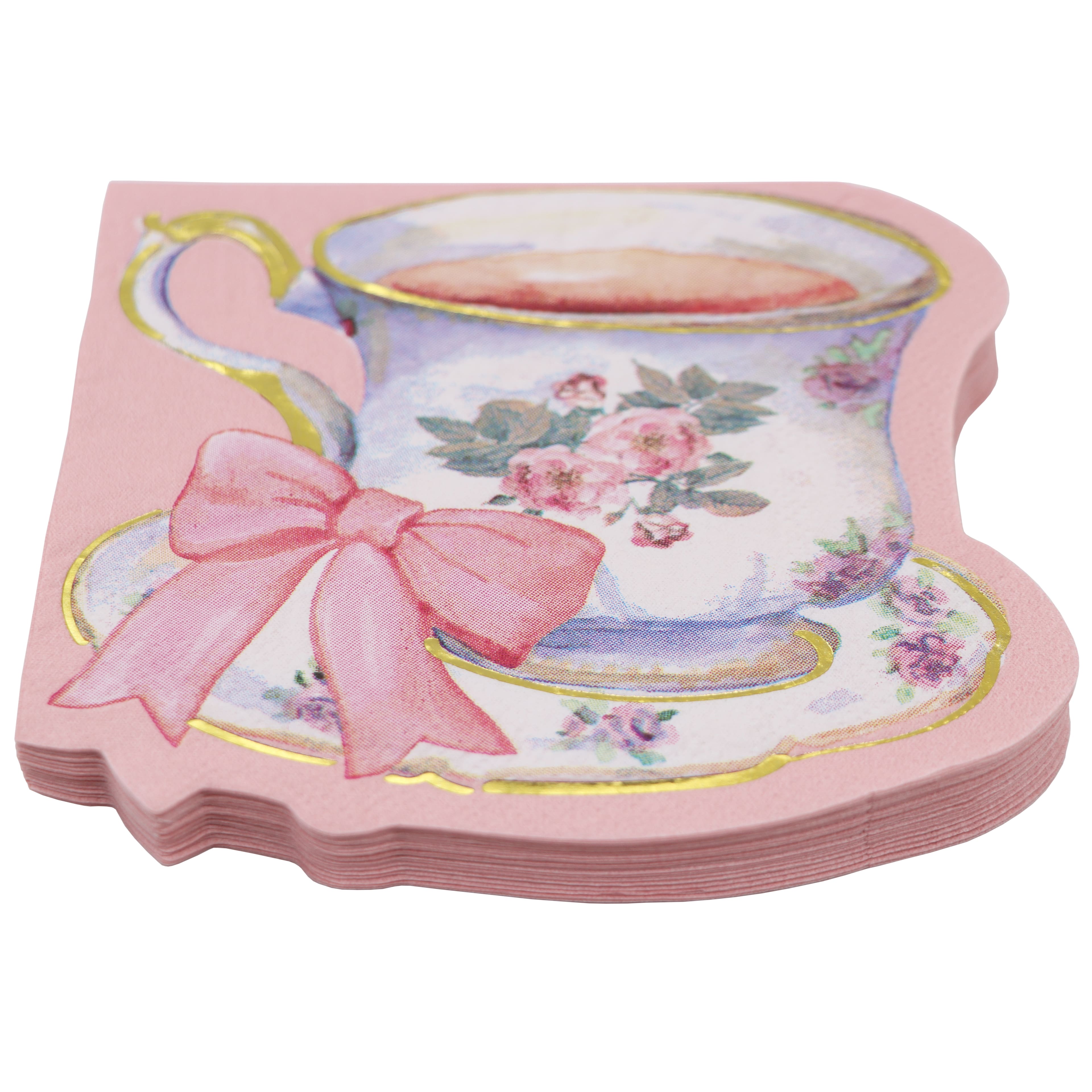 Pink Teacup Beverage Napkins, 20ct. by Ashland&#xAE;