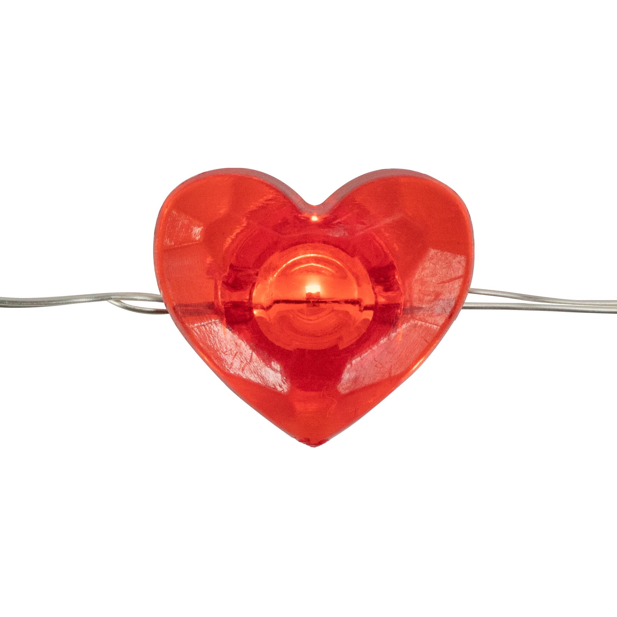 20ct. Red LED Valentine&#x27;s Day Love &#x26; Heart Fairy String Lights with Copper Wire