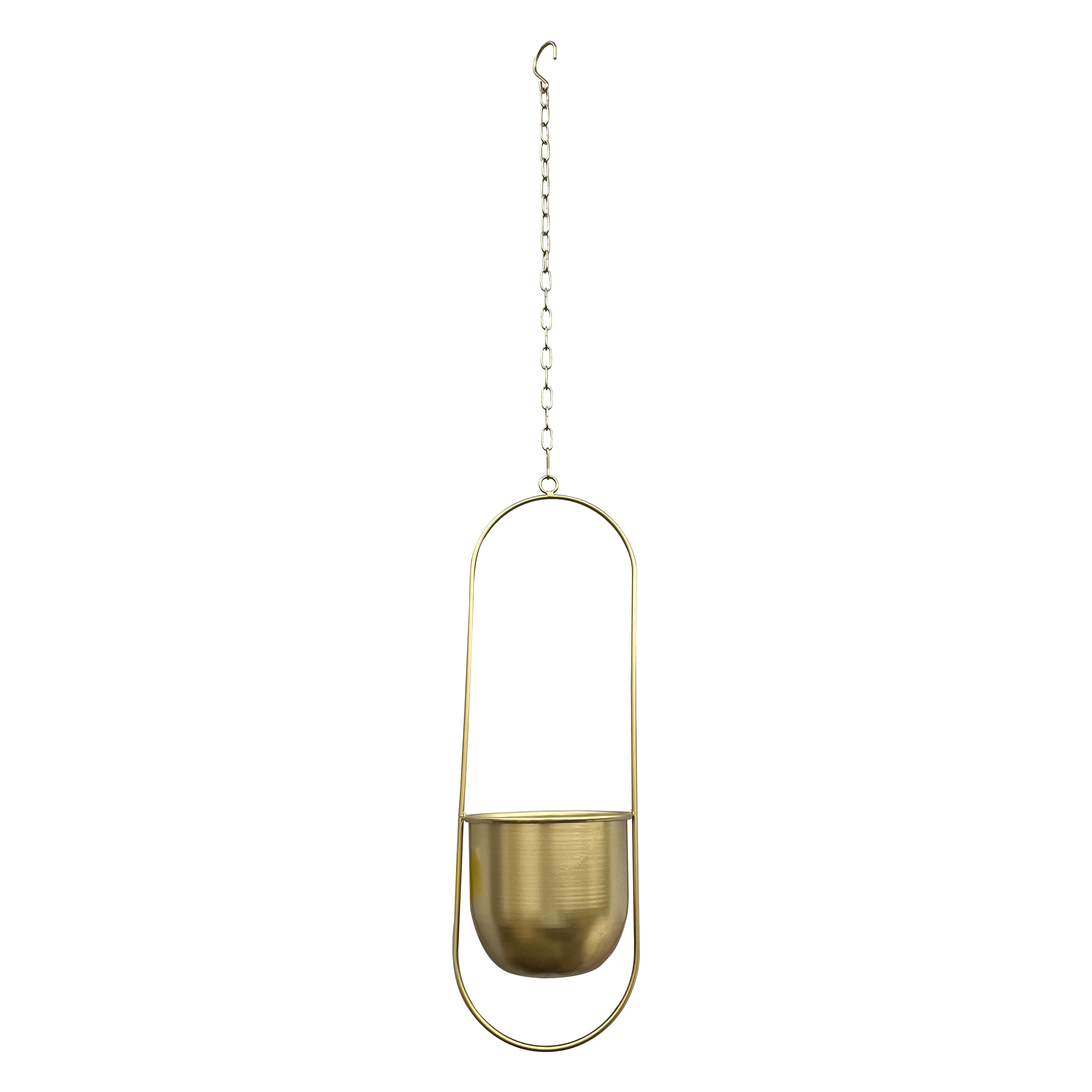 20.5&#x22; Gold Metal Hanging Container by Ashland&#xAE;