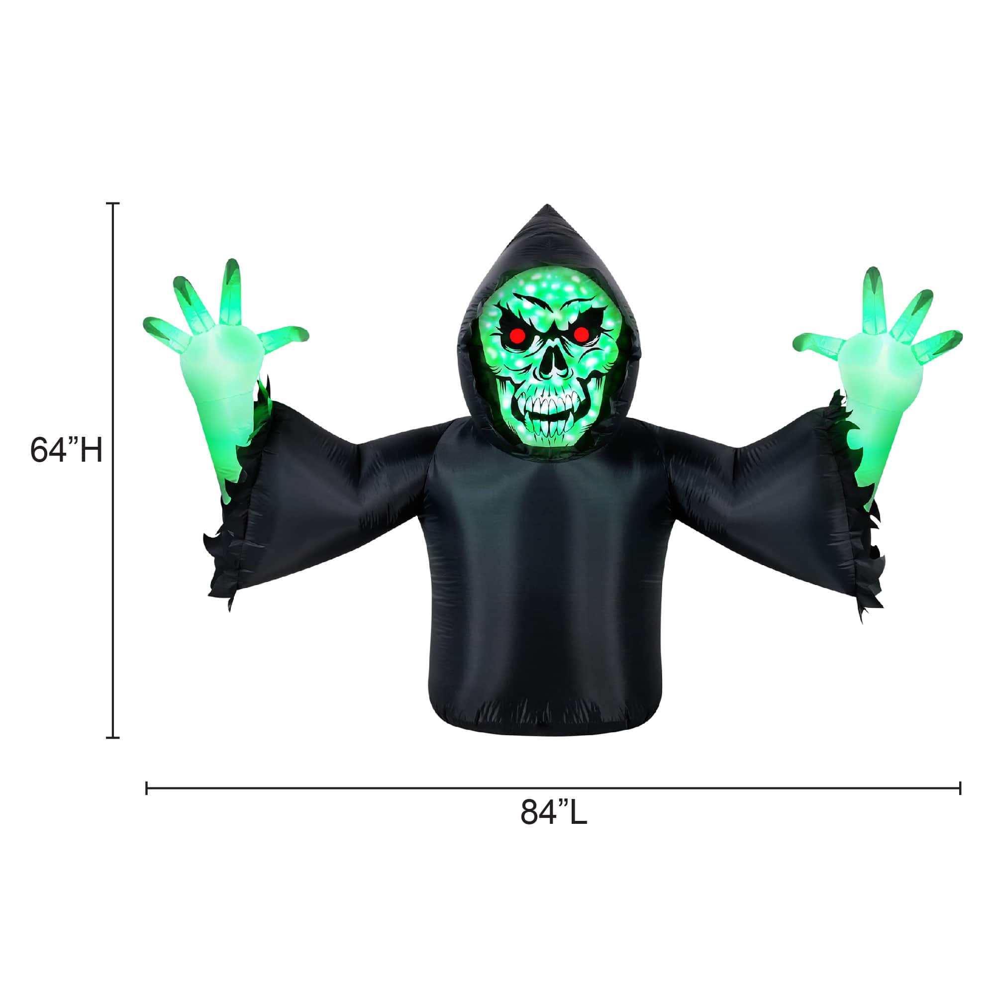 7ft. Airflowz Inflatable Halloween Ground Breaker Reaper