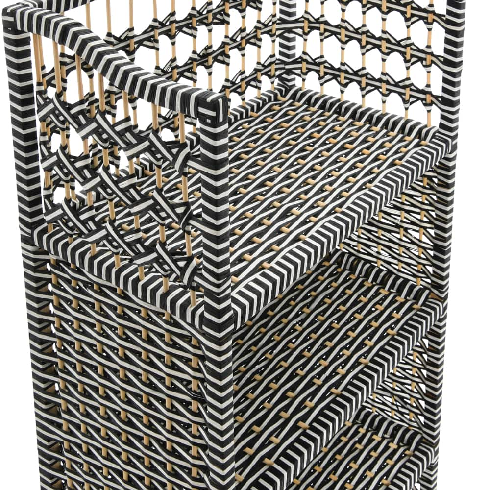 Household Essentials 39" Woven Paper Rattan Accent Shelf