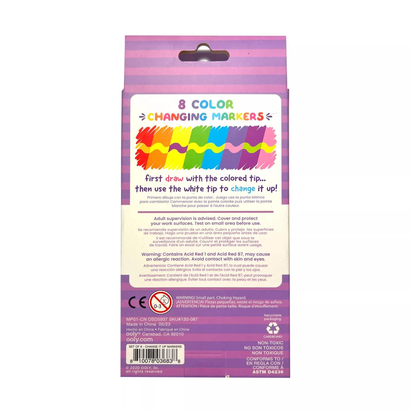 OOLY Color Changing Markers, 8ct.