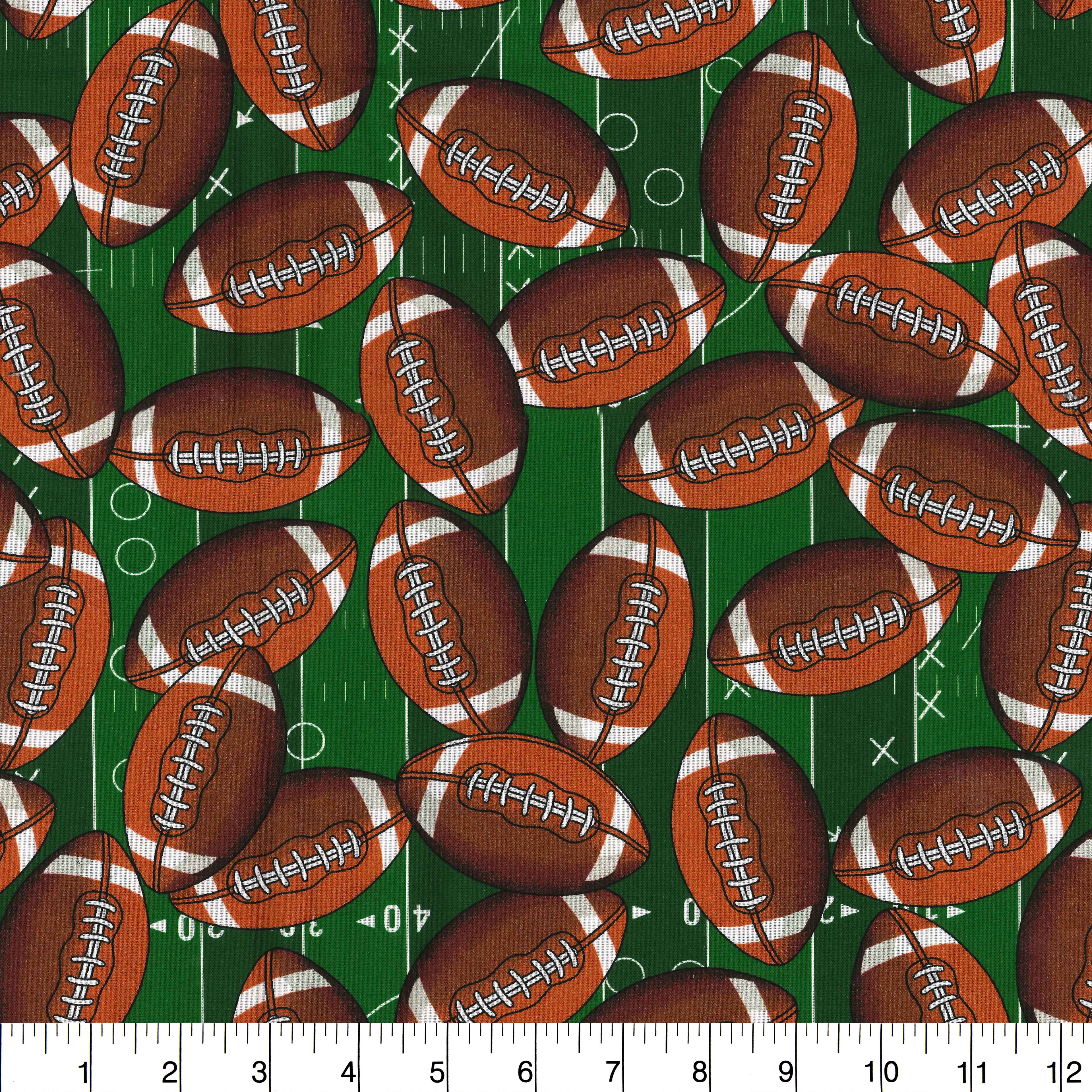 Fabric Traditions Football Toss Cotton Fabric