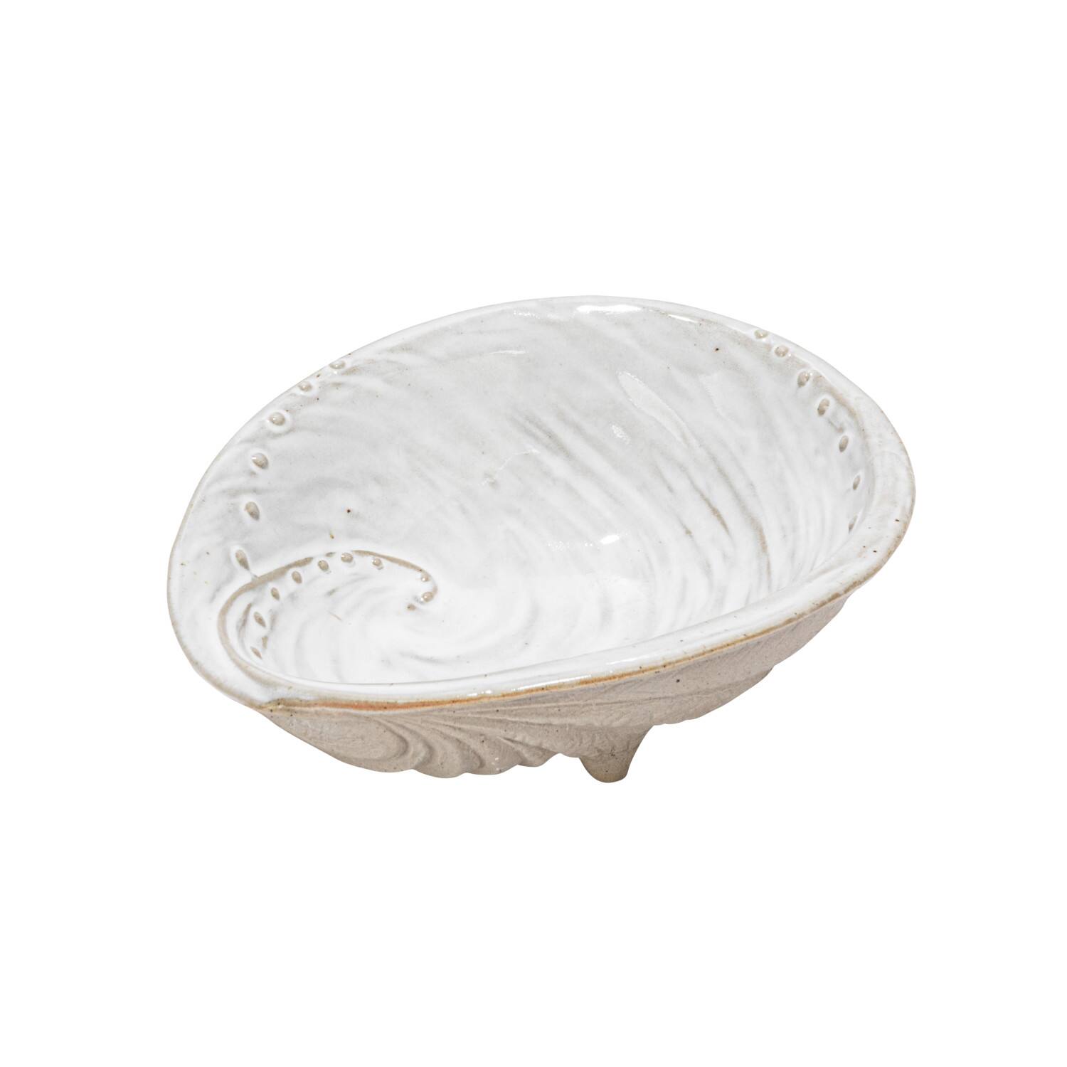 Hello Honey® 6.25" White Abalone Shell Stoneware Plates, 6ct.