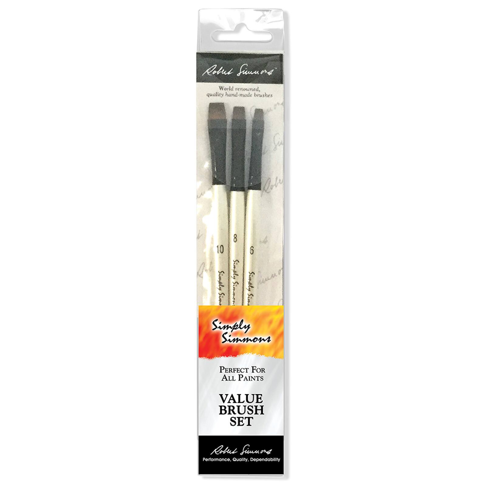Simply Simmons Chisel Edge 3 Piece Brush Set Michaels