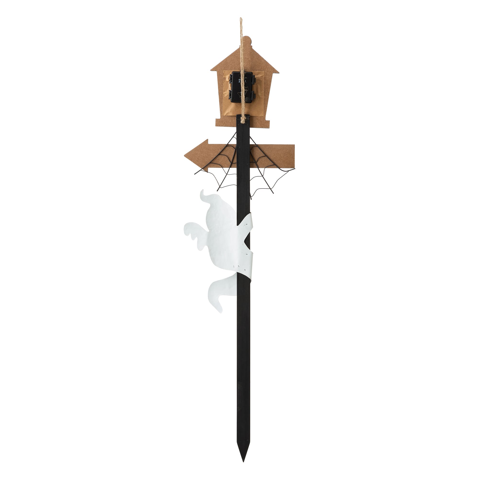 Glitzhome&#xAE; 42&#x22; Lighted Halloween Haunted House Yard Stake
