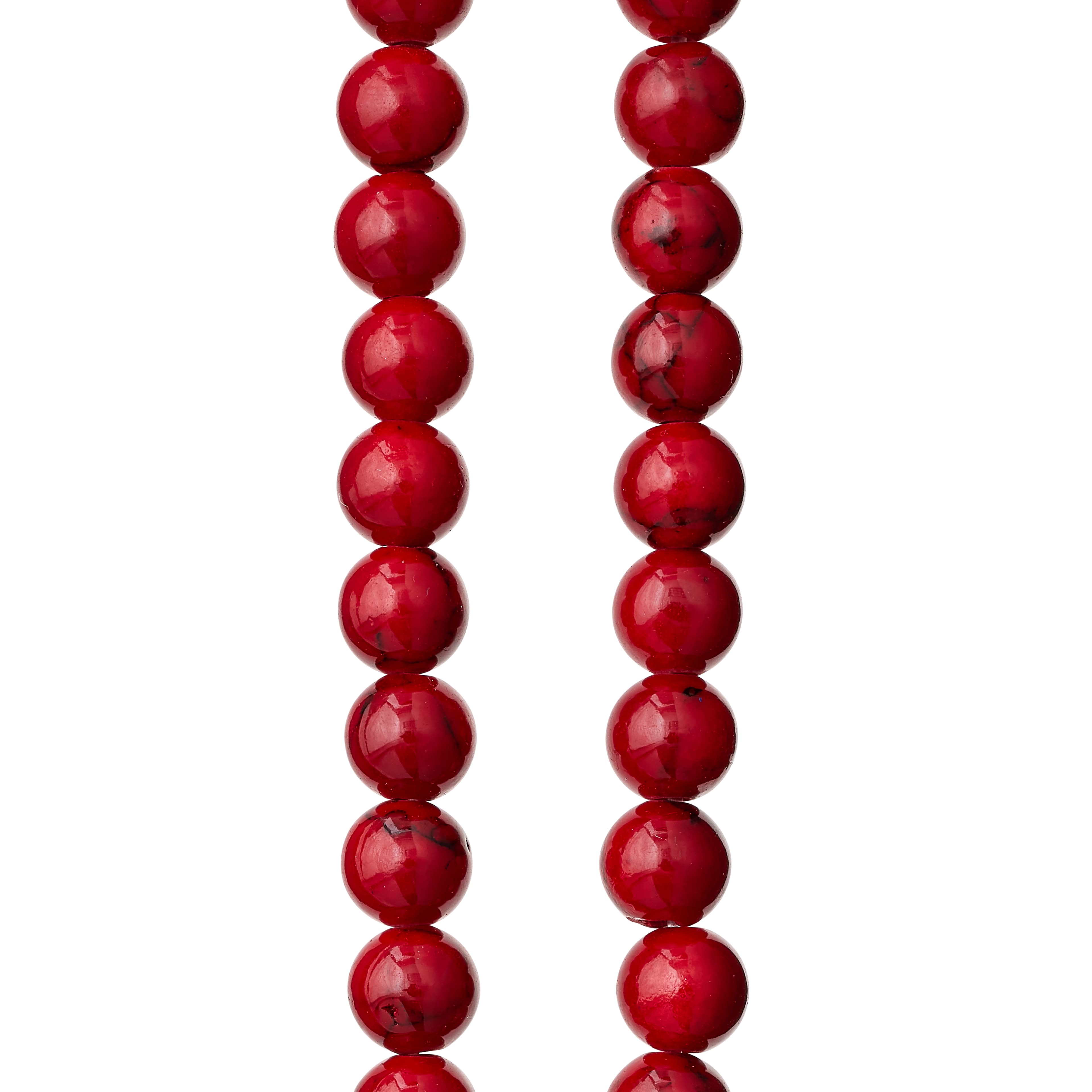 Red Quartz Round Beads, 6mm by Bead Landing&#x2122;