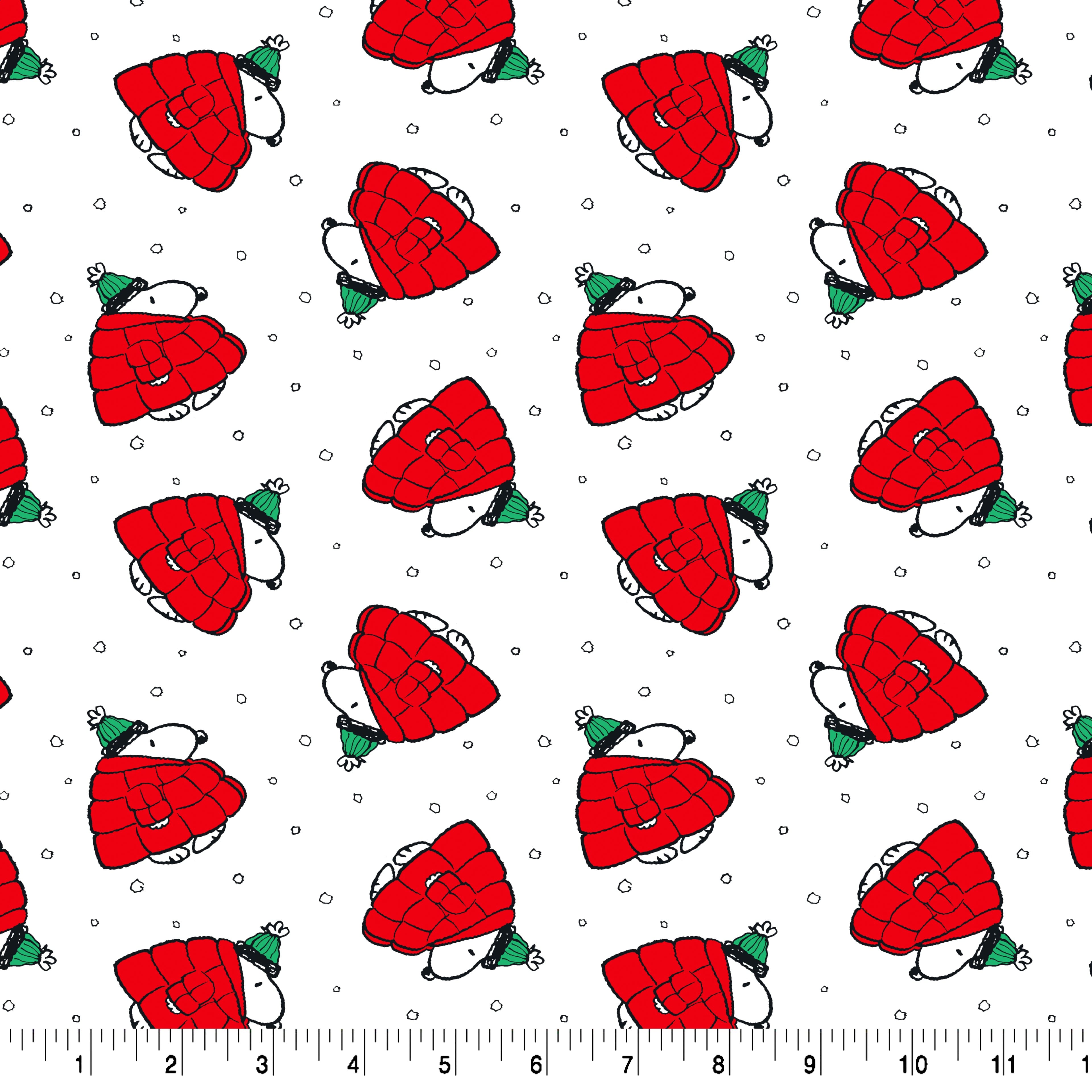 Peanuts® Snoopy in a Puffy Coat Cotton Fabric