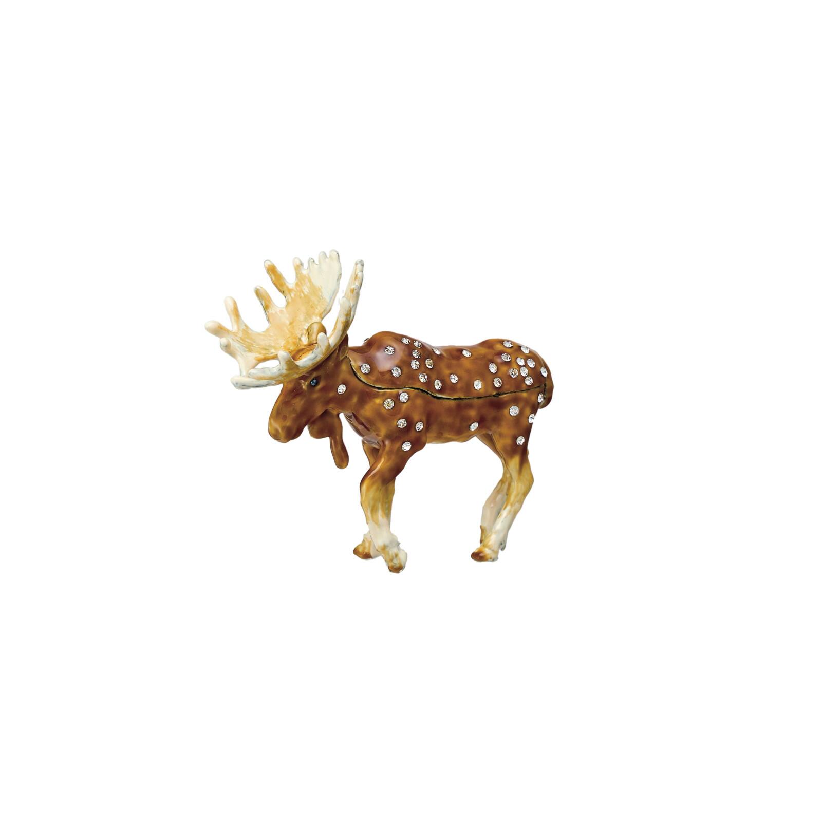 Hello Honey&#xAE; 3.5&#x22; Brown Majestic Moose Trinket Box