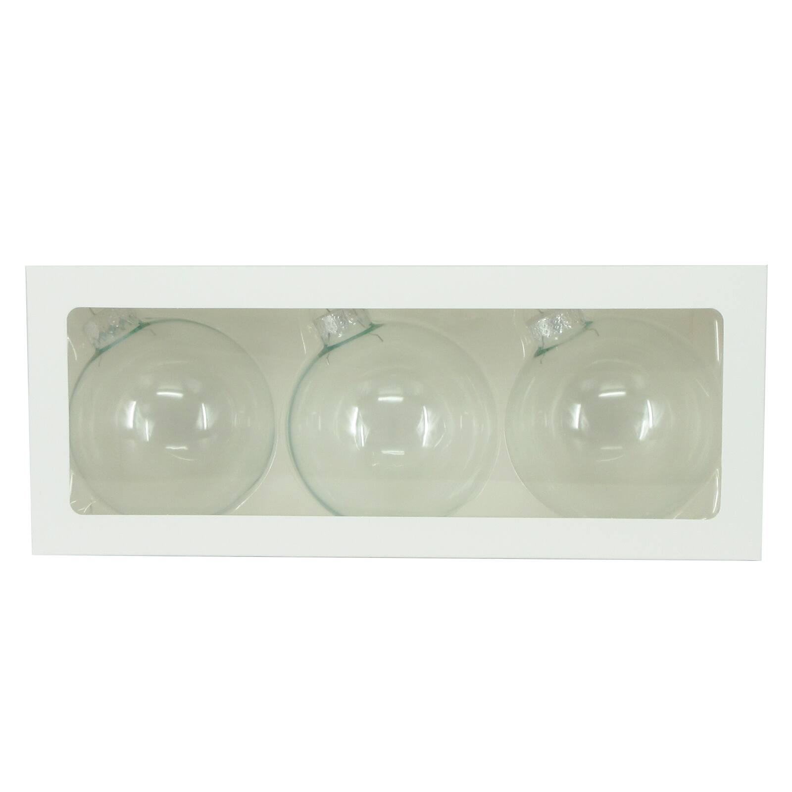 3ct Clear Glass Ball Ornaments By Artminds 3 937