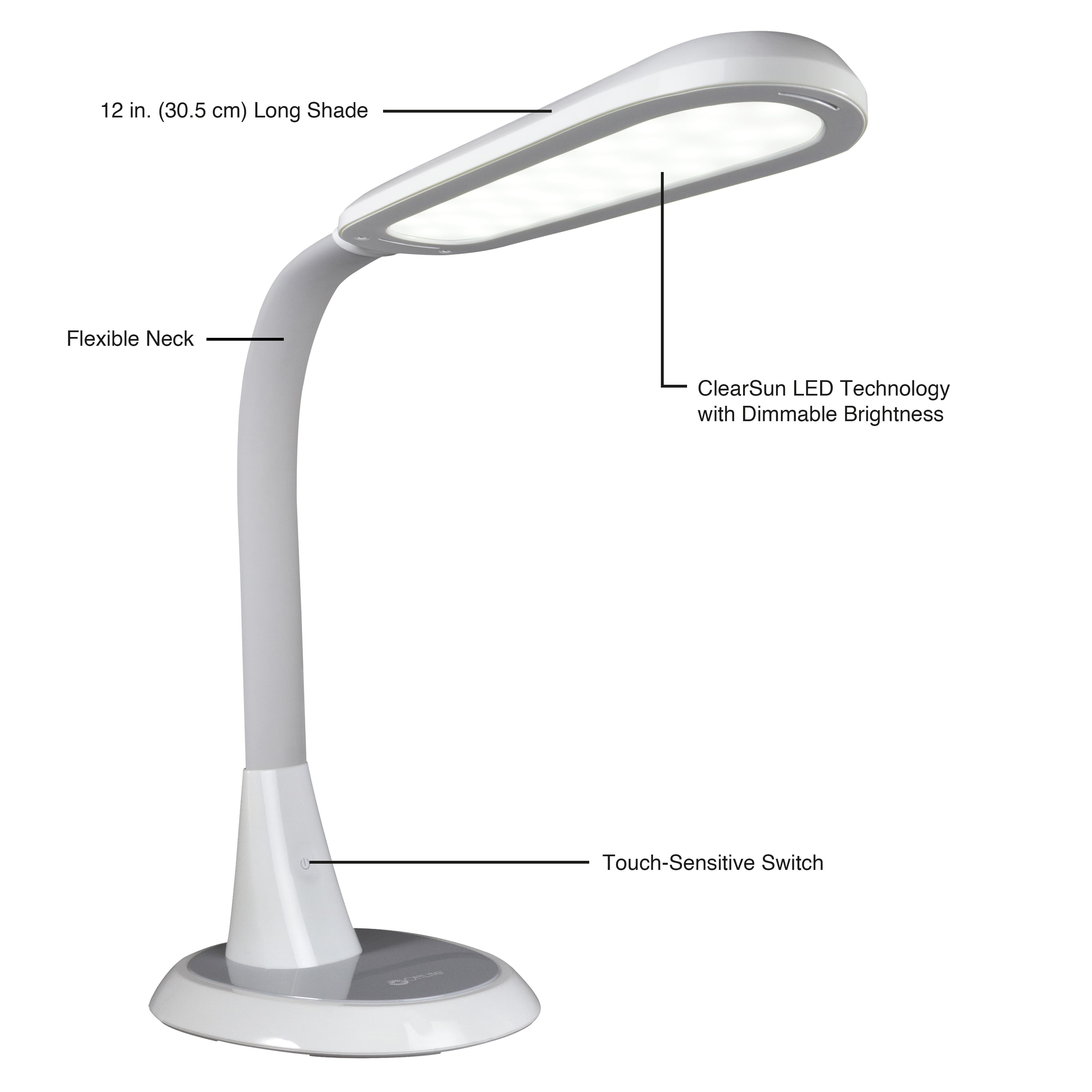 OttLite&#xAE; Wide Area Dimmable LED Table Lamp