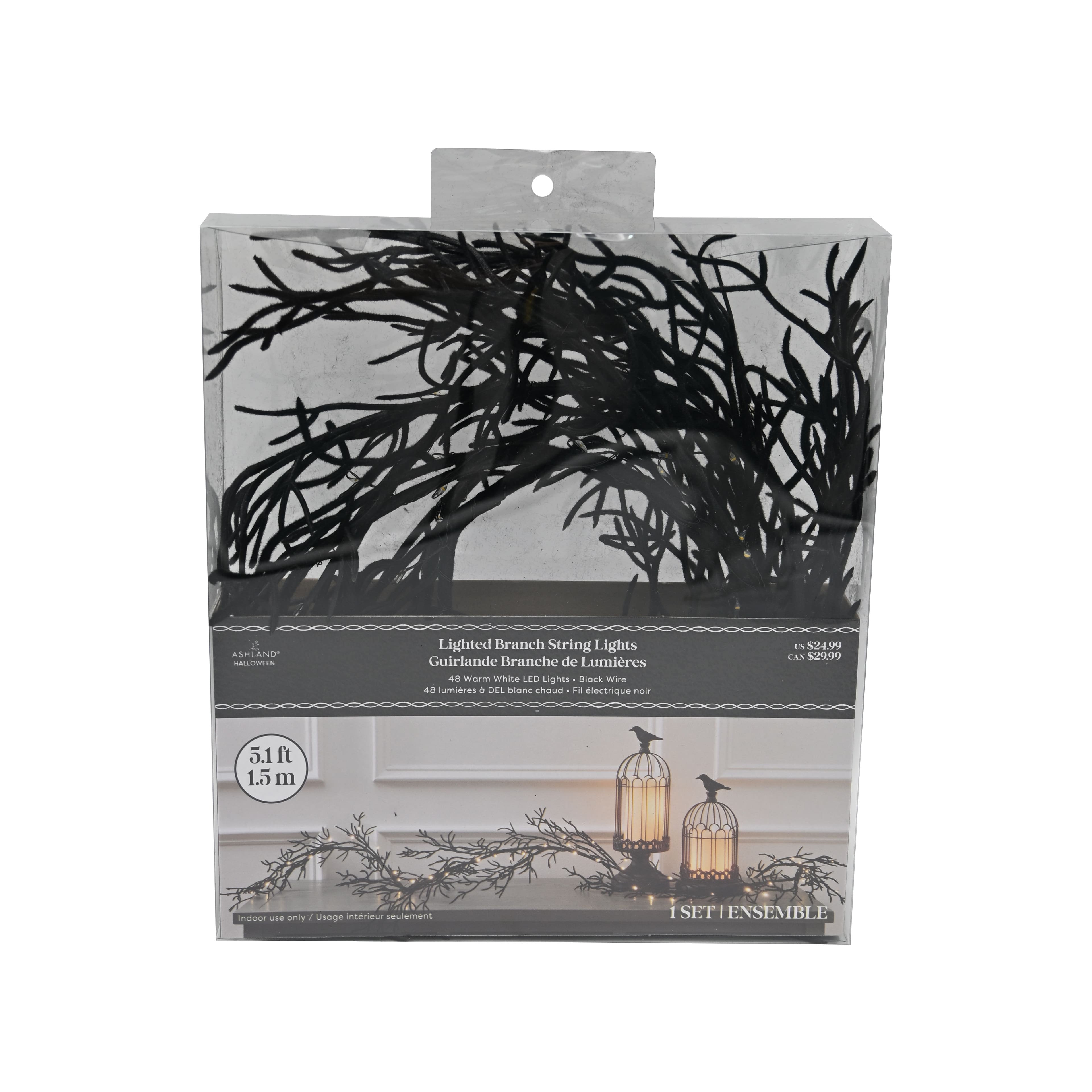 5ft. Warm White LED Lighted Branch String Lights by Ashland&#xAE;