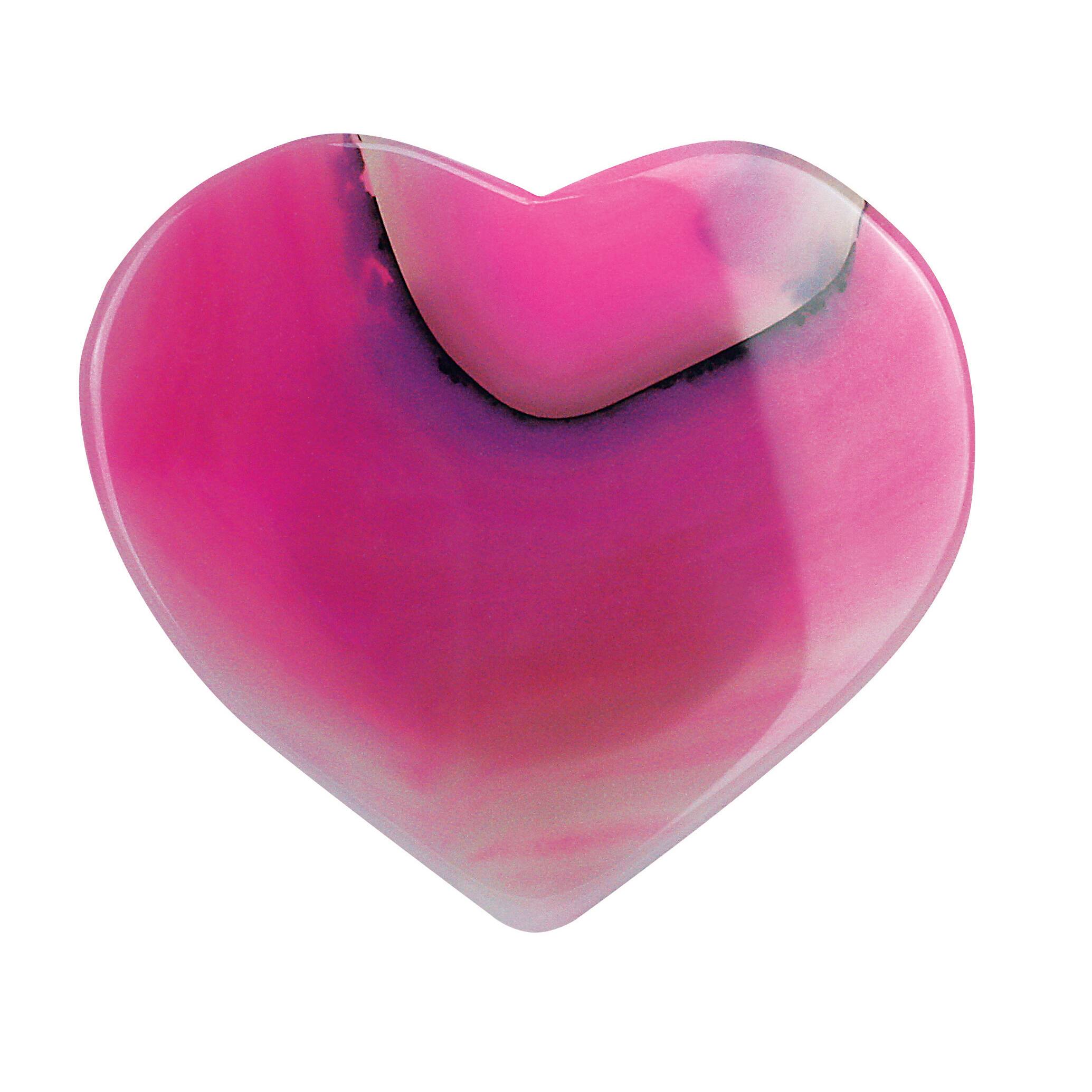 Heart Shaped Agate Phone Grip