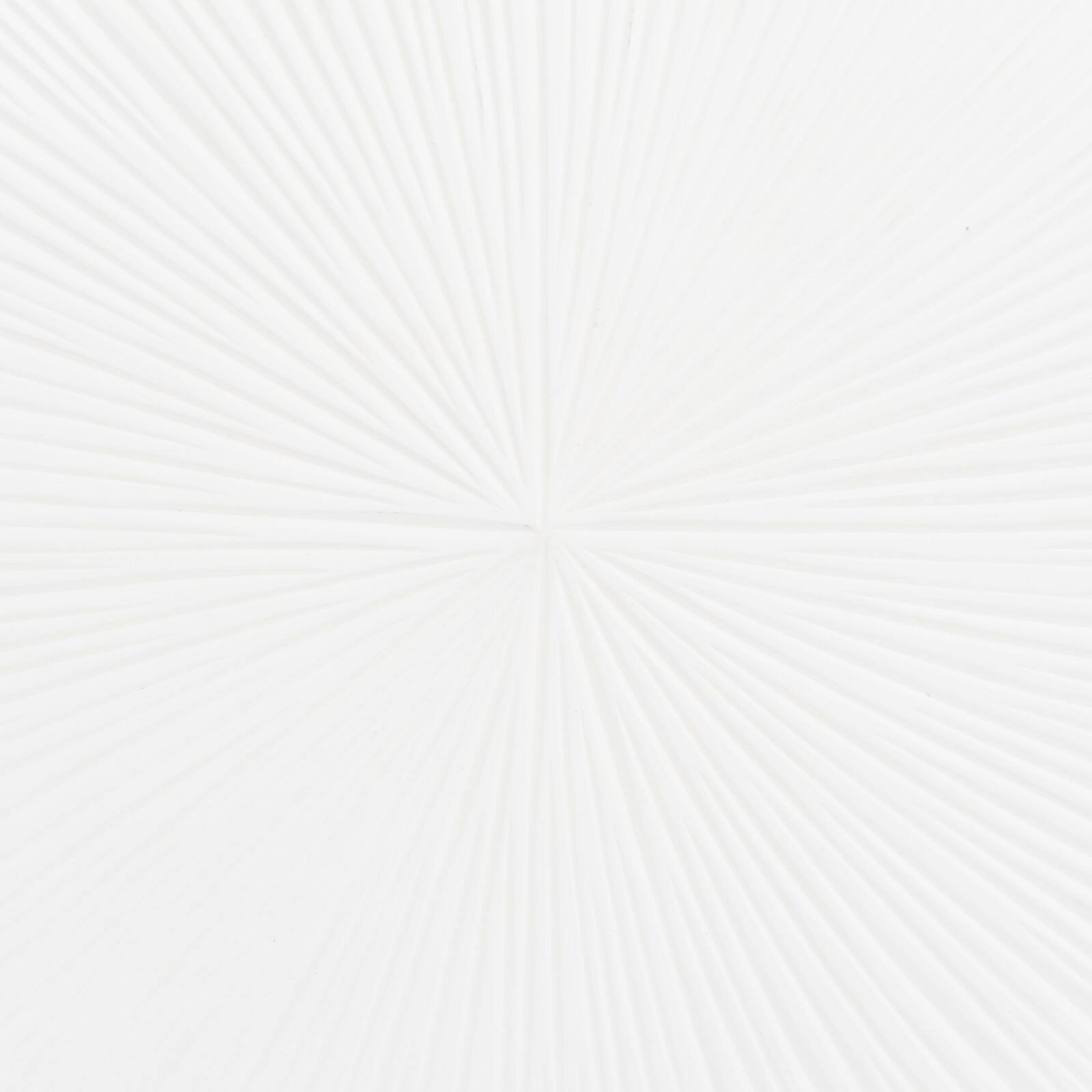 White Iron Contemporary Sculpture, 18" x 18" x 4"