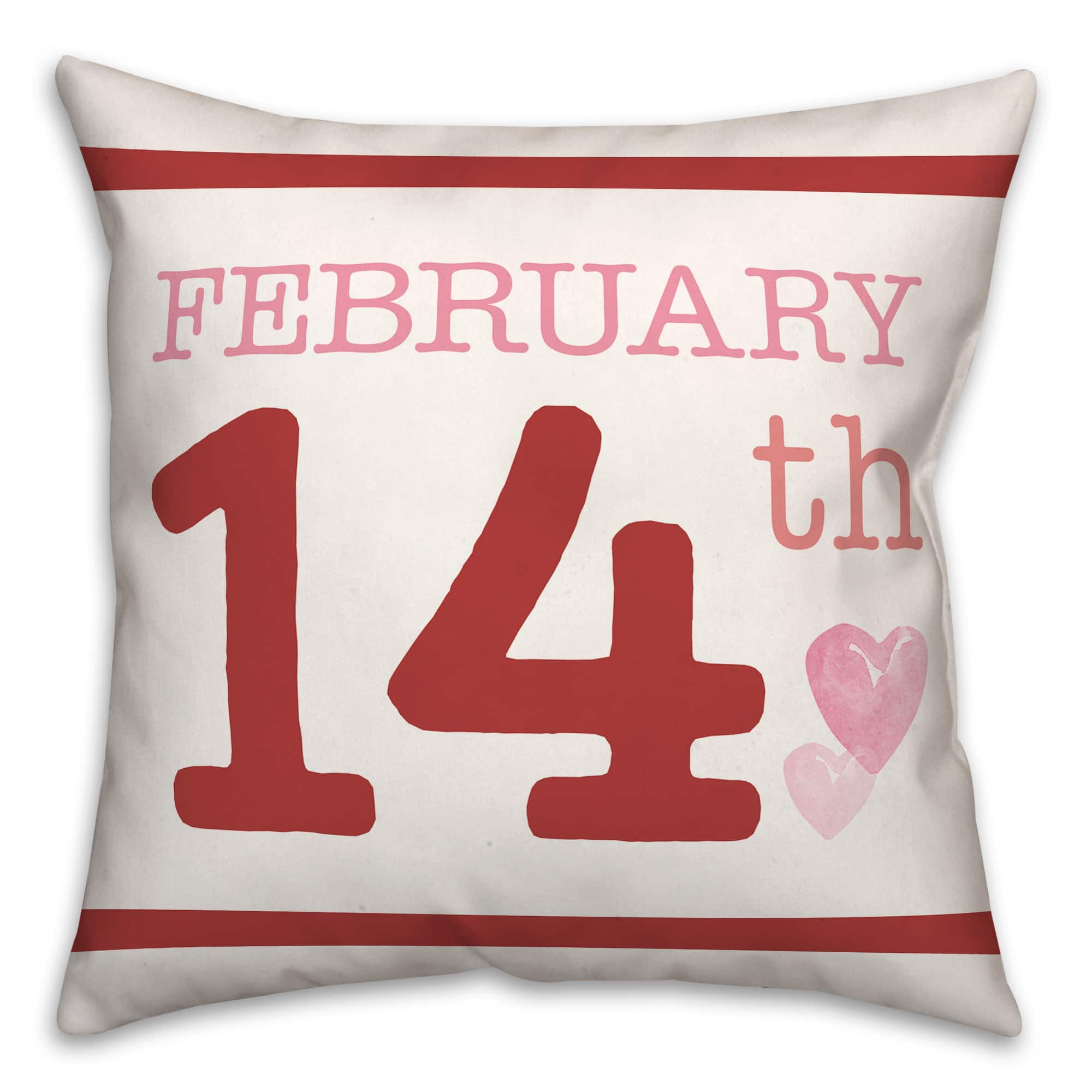 February Valentine&#x27;s Date Throw Pillow