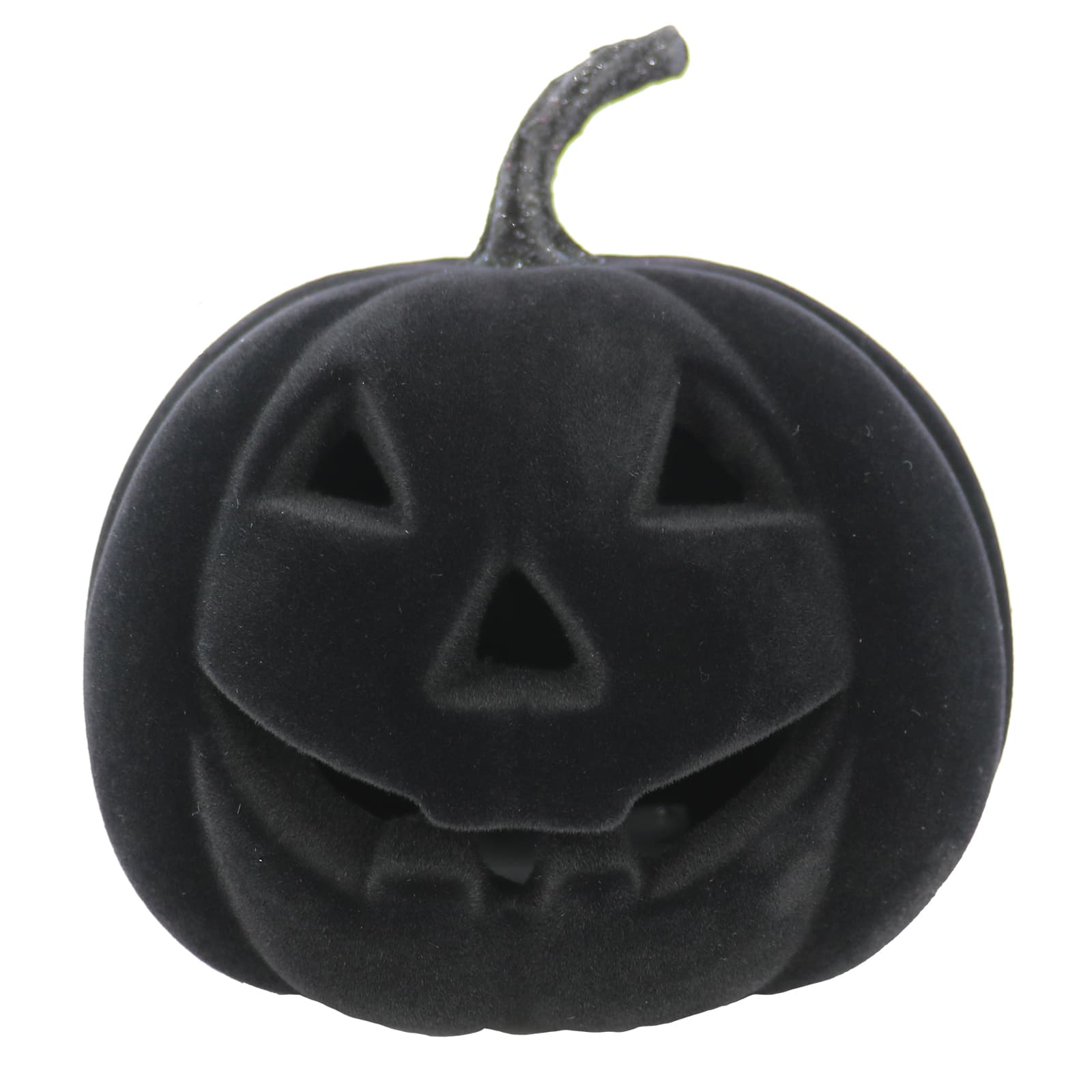 Flocked Lit Tabletop Jack-O&#x27;-Lantern by Ashland&#xAE;