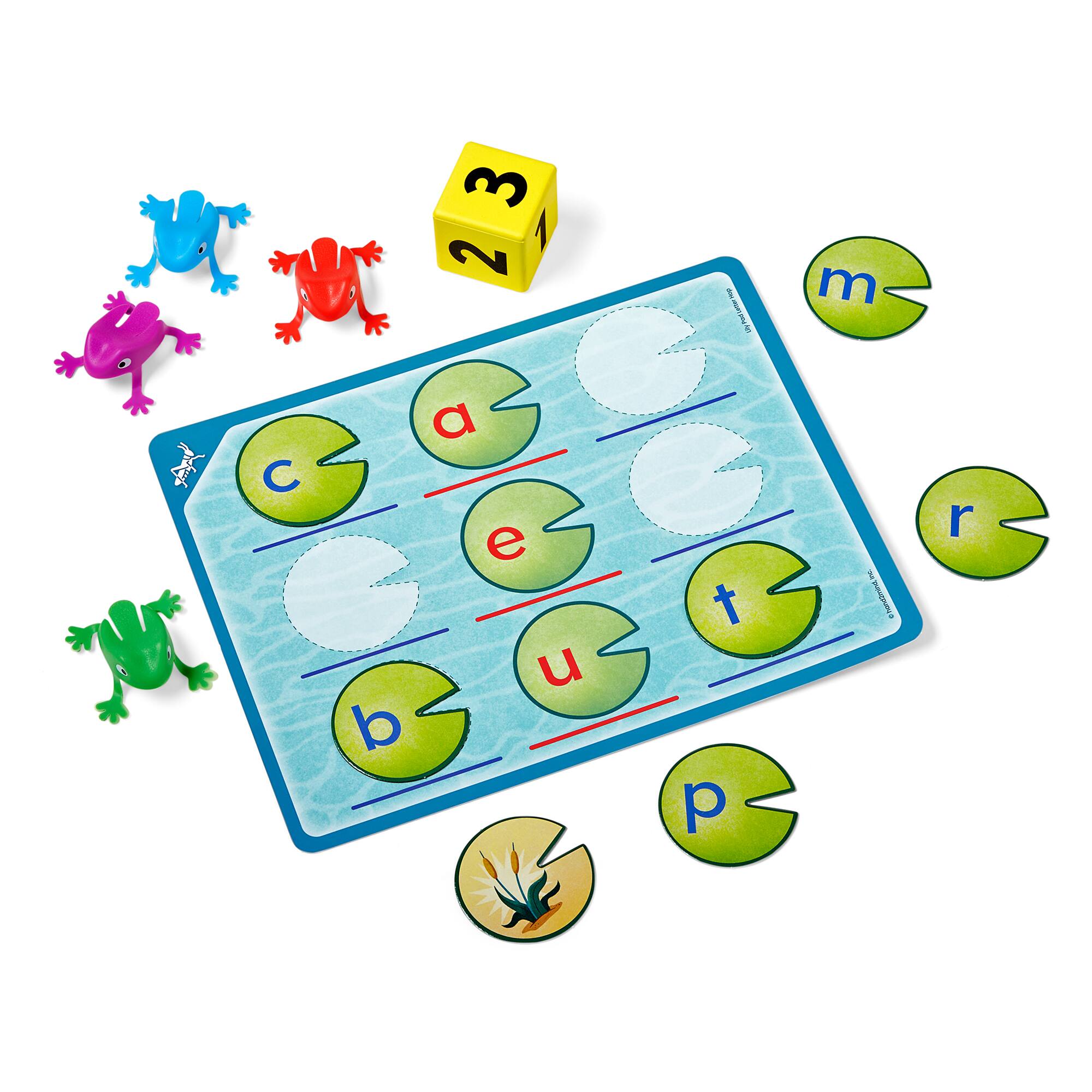 hand2mind Leapin' Lily Pads Letter Hop CVC Game Set