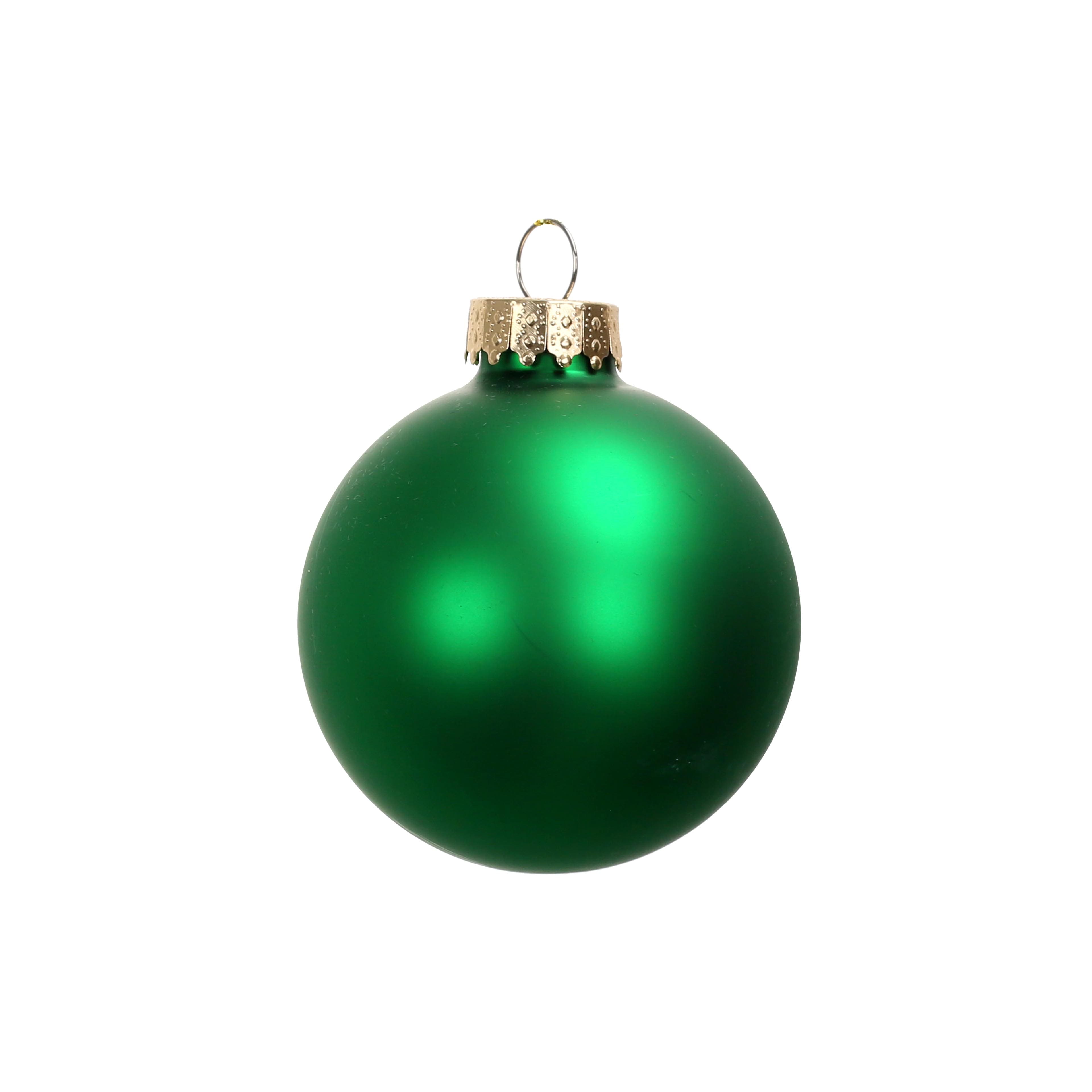 8 Pack 2.5&#x22; Matte Glass Ball Ornaments by Ashland&#xAE;