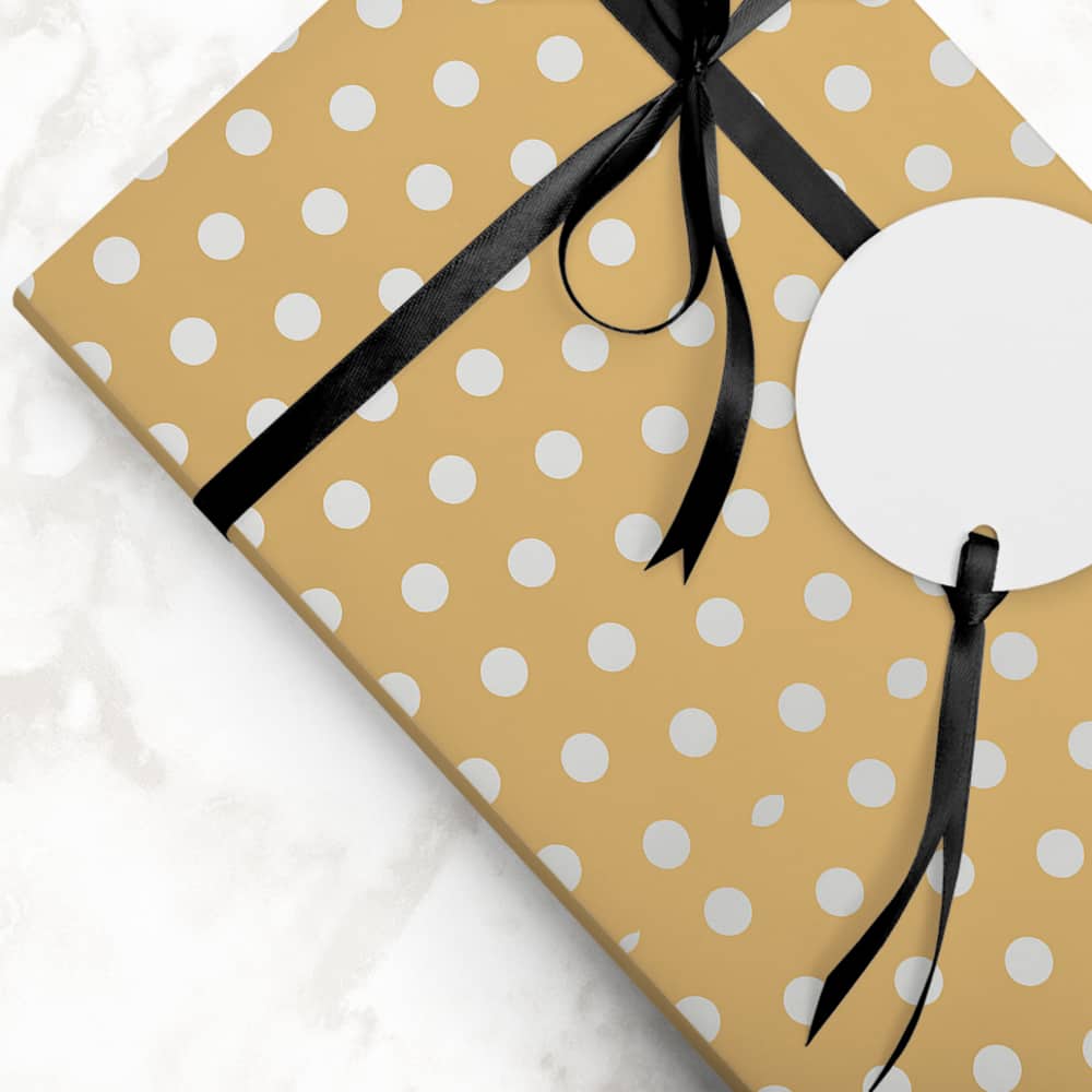 JAM Paper Polka Dot Gift Wrap
