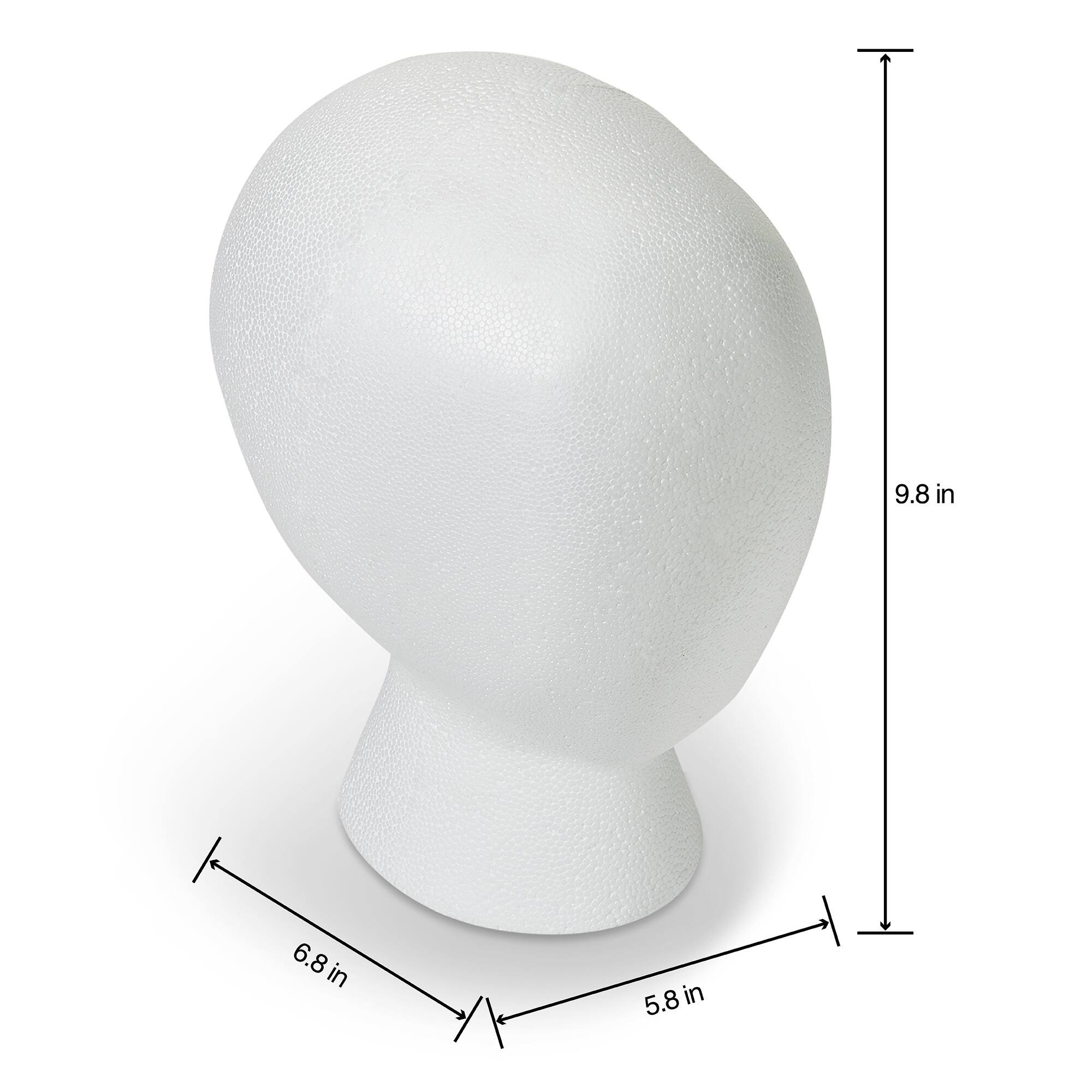 12 Pack: FloraCraft&#xAE; SmoothF&#x14D;M&#xAE; White Foam Faceless Head